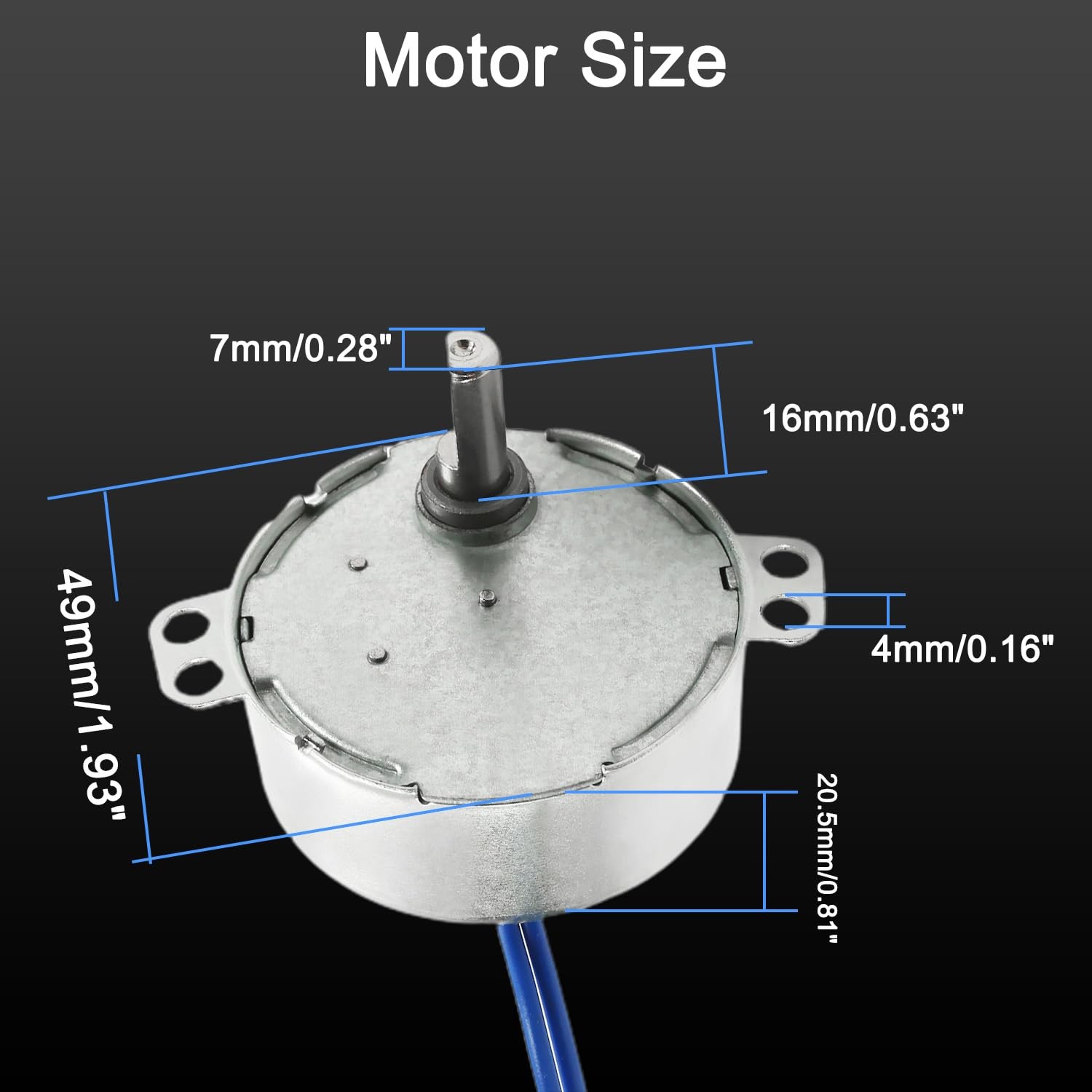 Fielect 2Pcs Synchronous Motor AC 110V 30-36RPM, 30-36RPM CW/CCW
