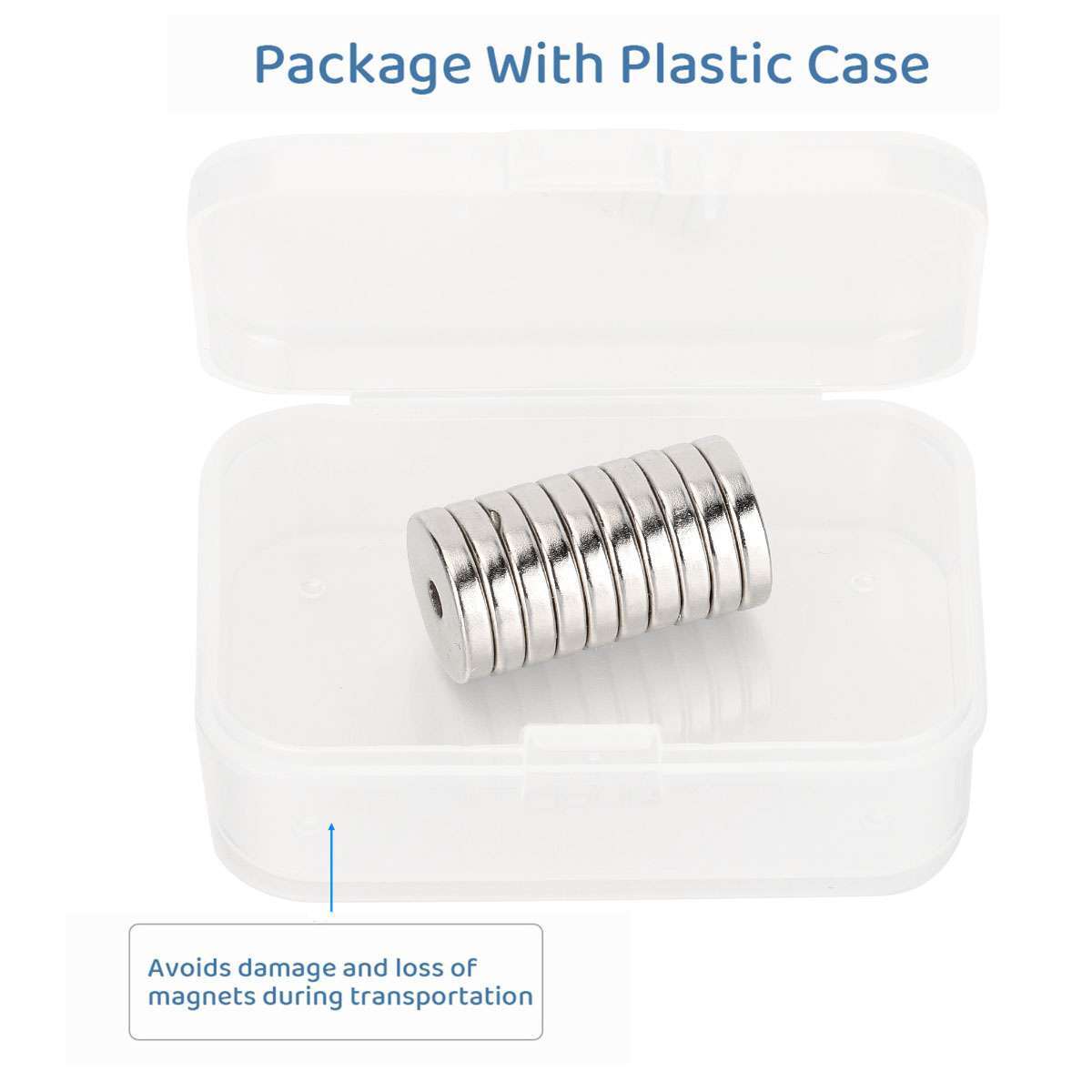 20/30/50x Strong Countersunk Ring Magnets 15 x 3mm Hole 3mm Rare Earth Neodymium