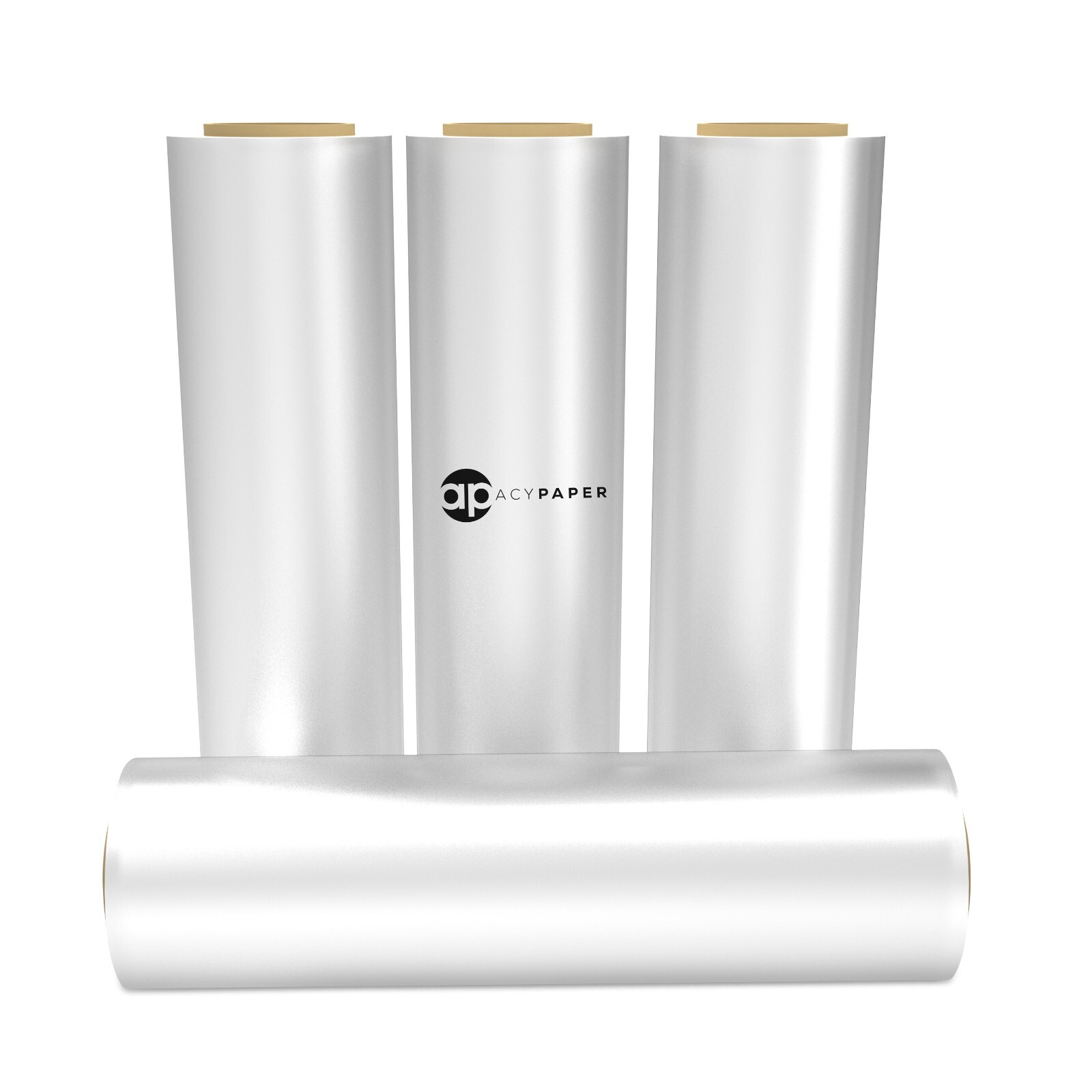 ACYPAPER Clear Stretch Wrap 18 x 1500′ 80 Gauge (240 Rolls/Pallet)