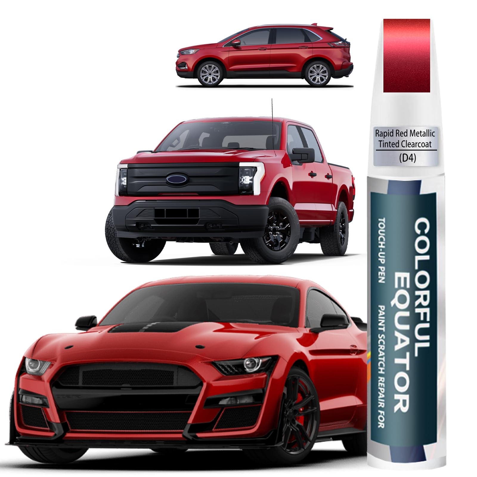 «Red Metallic Touch Up Paint Pen for Ford – Car Scratch Repair Solution»