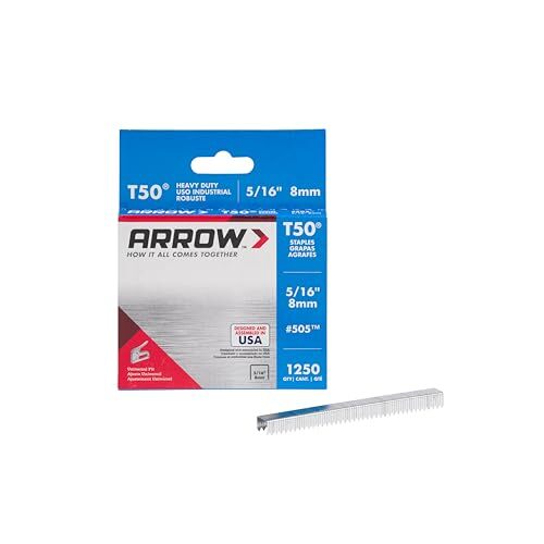 Arrow 508IP Heavy Duty T50 1/2-Inch Staples Assorted Sizes , Number of Itemss