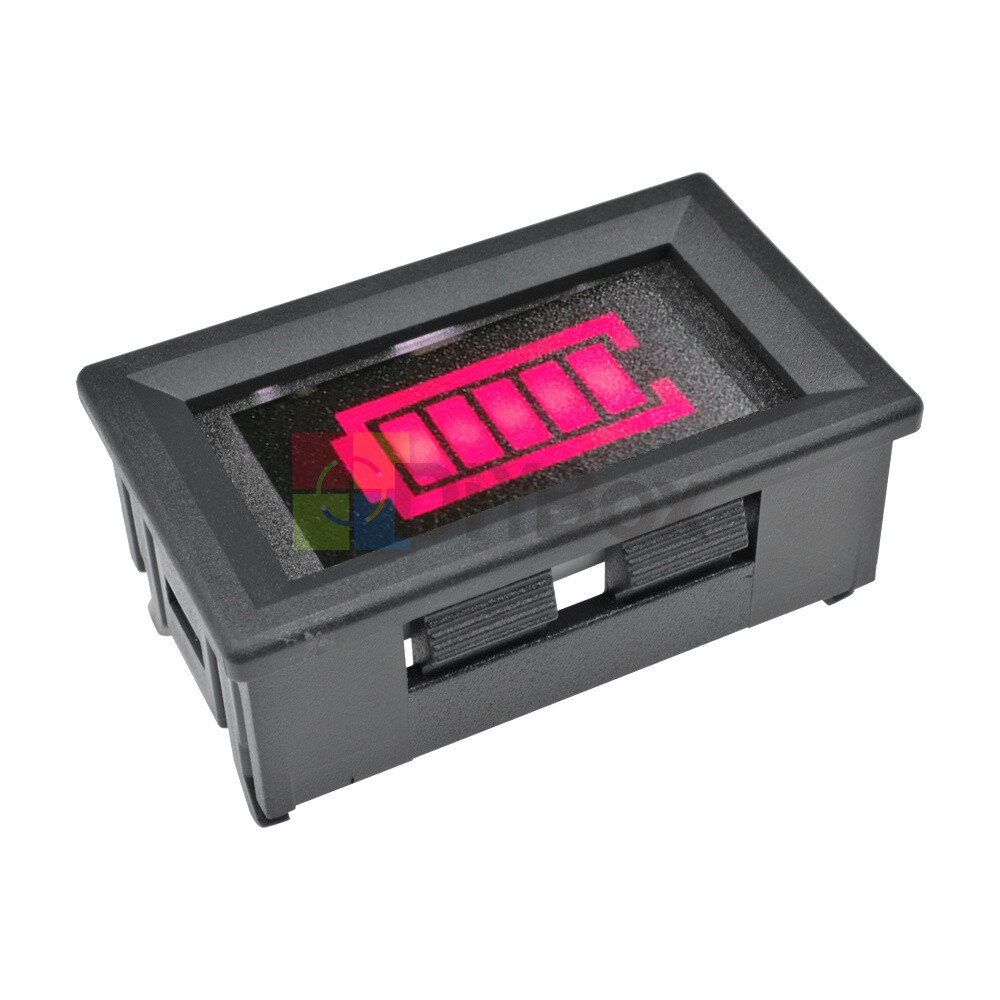 12V Li-on Lead-acid Battery Capacity Level Indicator Low Battery Flash Alarm