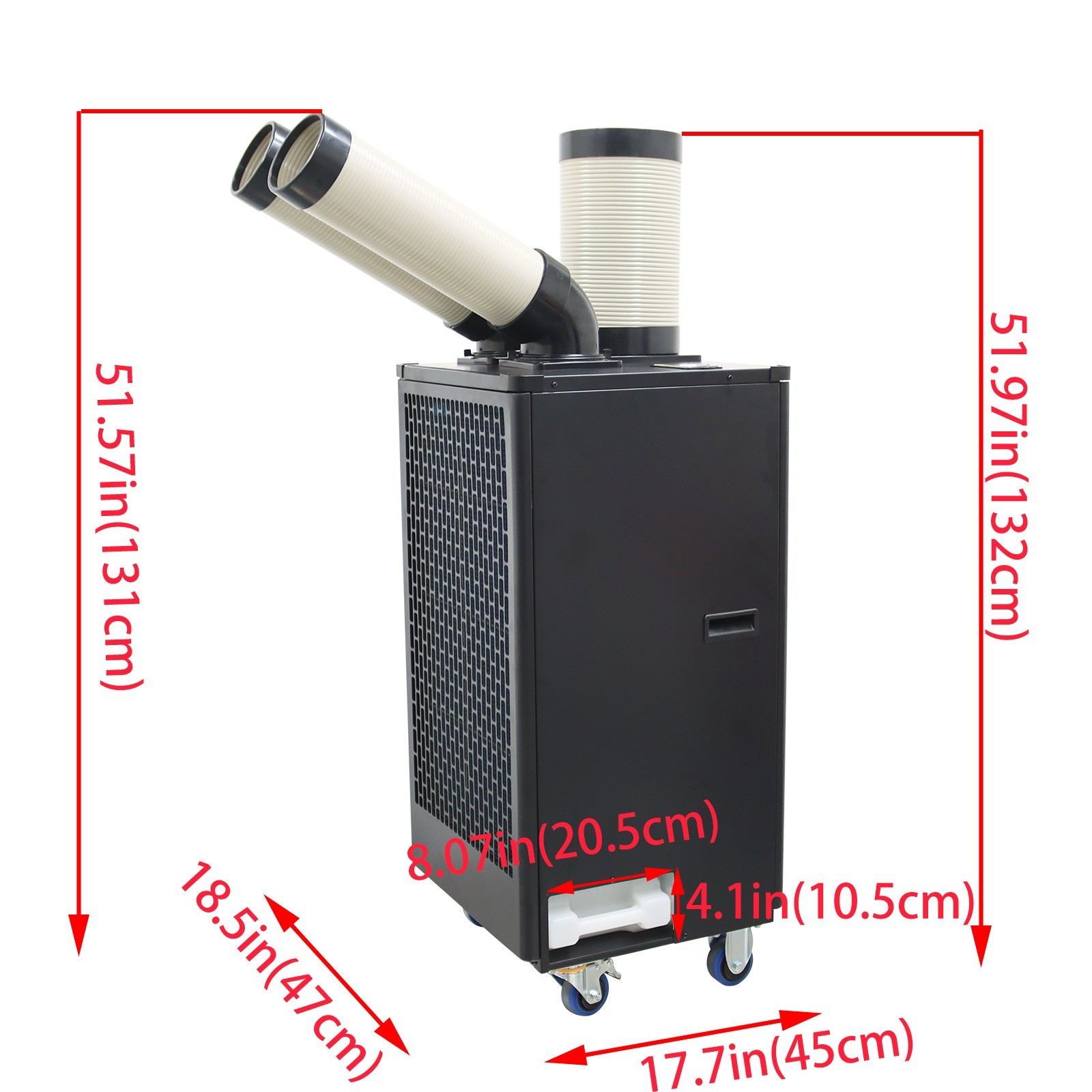 Industrial Air Conditioner 2Column Air-Cooled Mobile Aircon 220V Portable Unit
