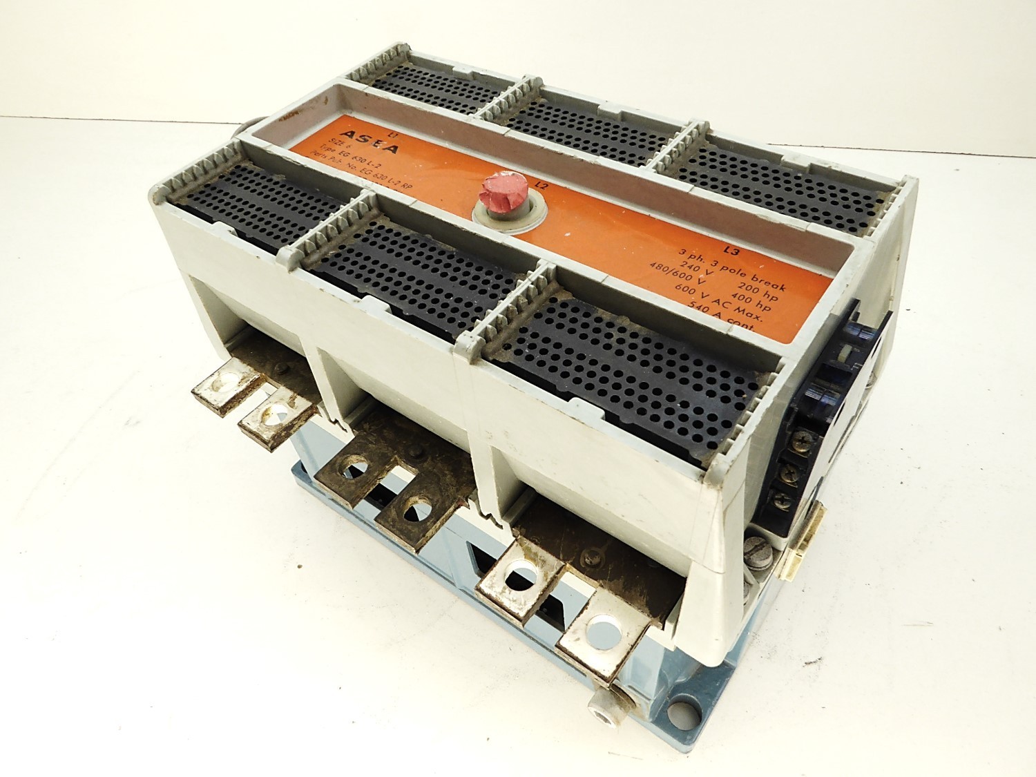 Asea EG 630-L-2 Nema Size 6 with New Contacts 600vac 540amp
