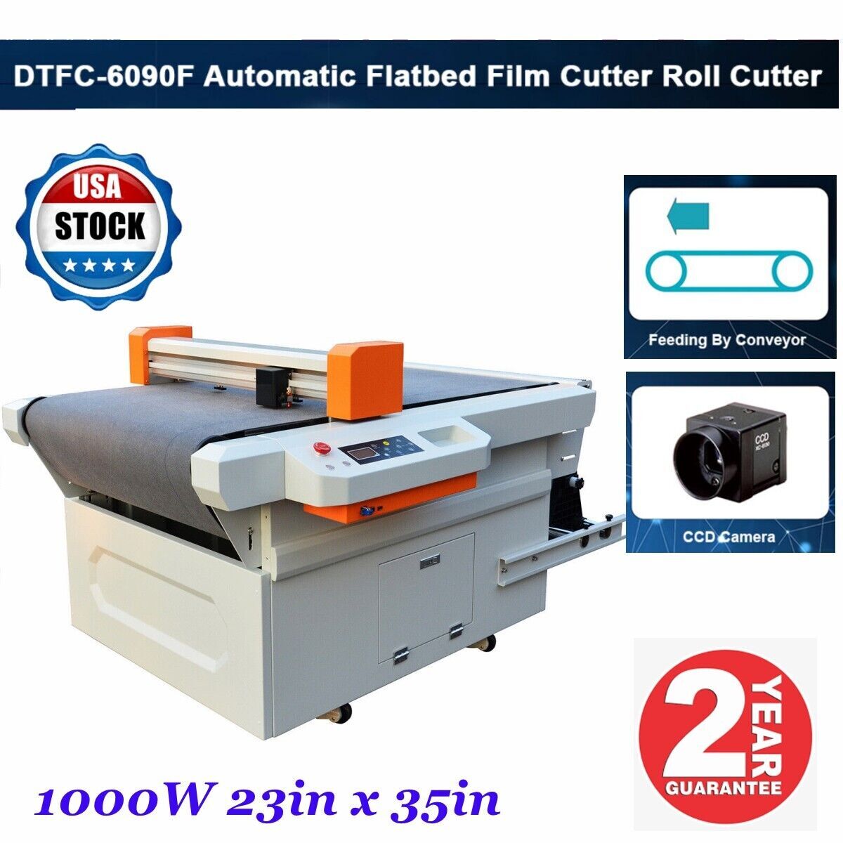 CALCA 60x90cm Auto Fed Flatbed Digital Roll Cutter For DTF Printing Film Pickup
