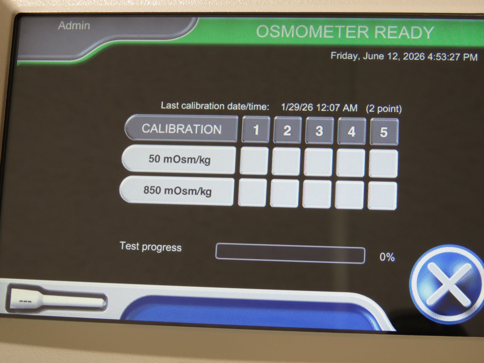 Advanced Instruments OSMO1 Osmometer w/ PRINTER – Exceptional Condition #2