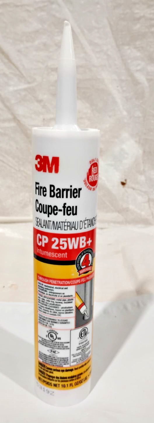 3M Fire Protection Sealant CP 25WB+ Red 10.1 fl oz Intumescent Cartridge