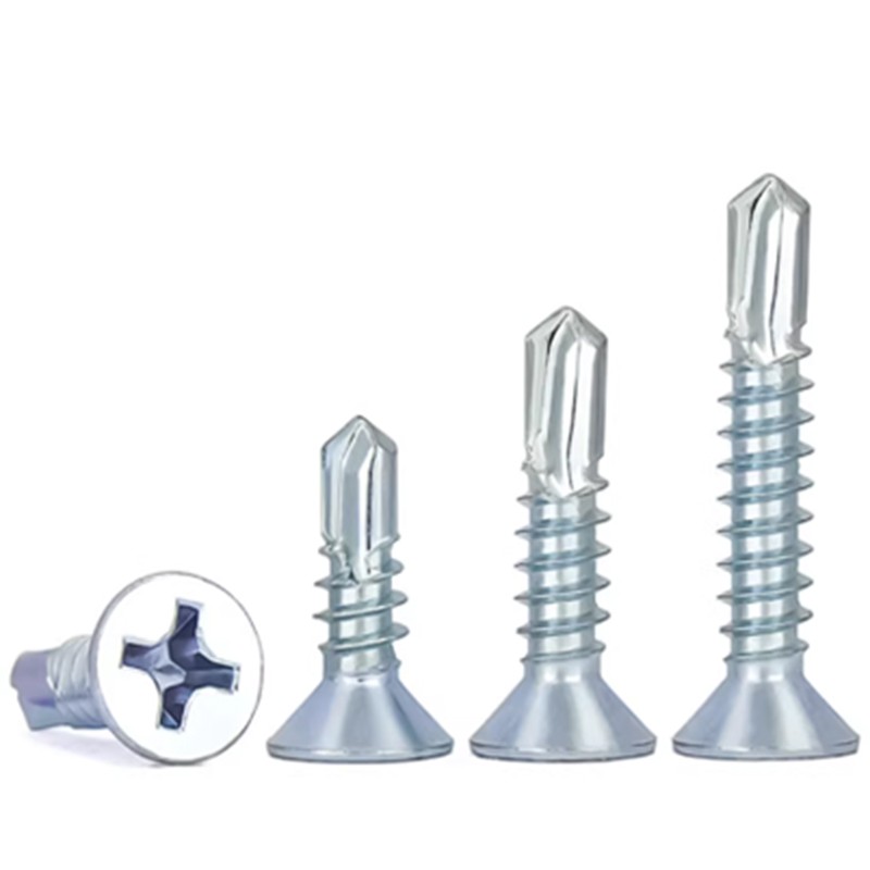 M5.5 COUNTERSUNK SELF DRILLING SCREWS METAL FIXING WINDOWS ROOFING ZINC PLATED