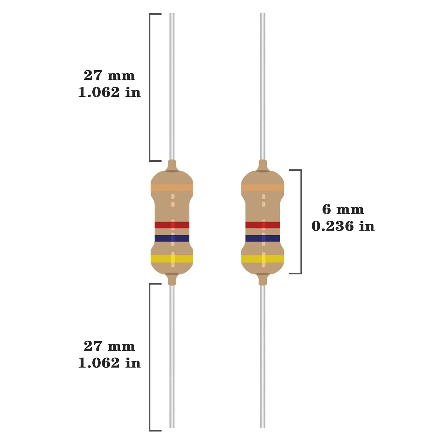 50 Values 1/4W 0 Ohm to 10M Ohm ±5% Carbon Film Resistor Assorted 1/4 Watt Commo