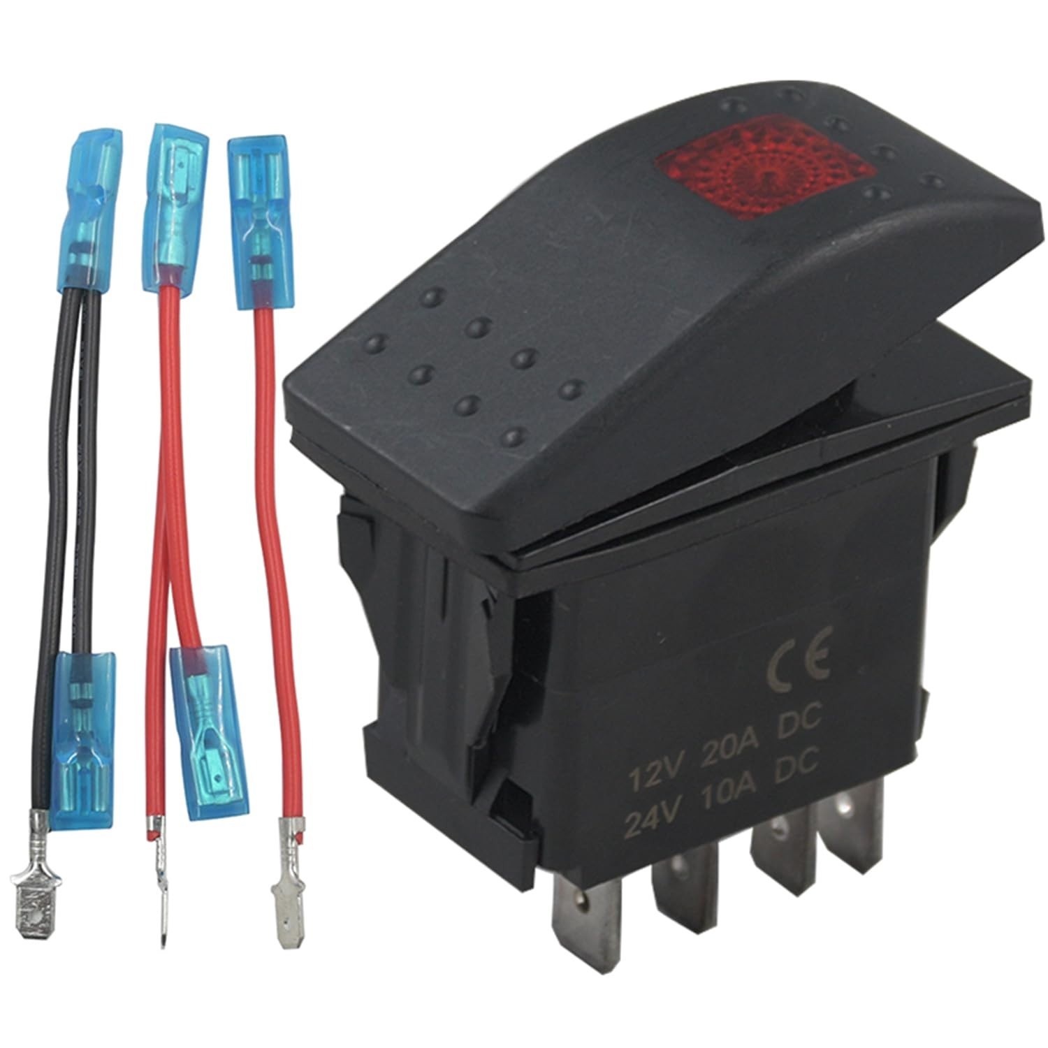 Rocker Switch Compatible with Onan Cummins RV Generator 12V 20A 24V 10A On-Off