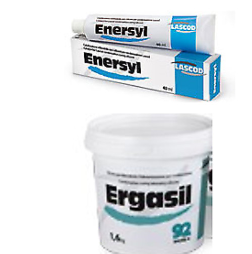Lascod Ergasil Dental Lab Putty 1.6kg Jar & 1 Catalyst 60ml Paste