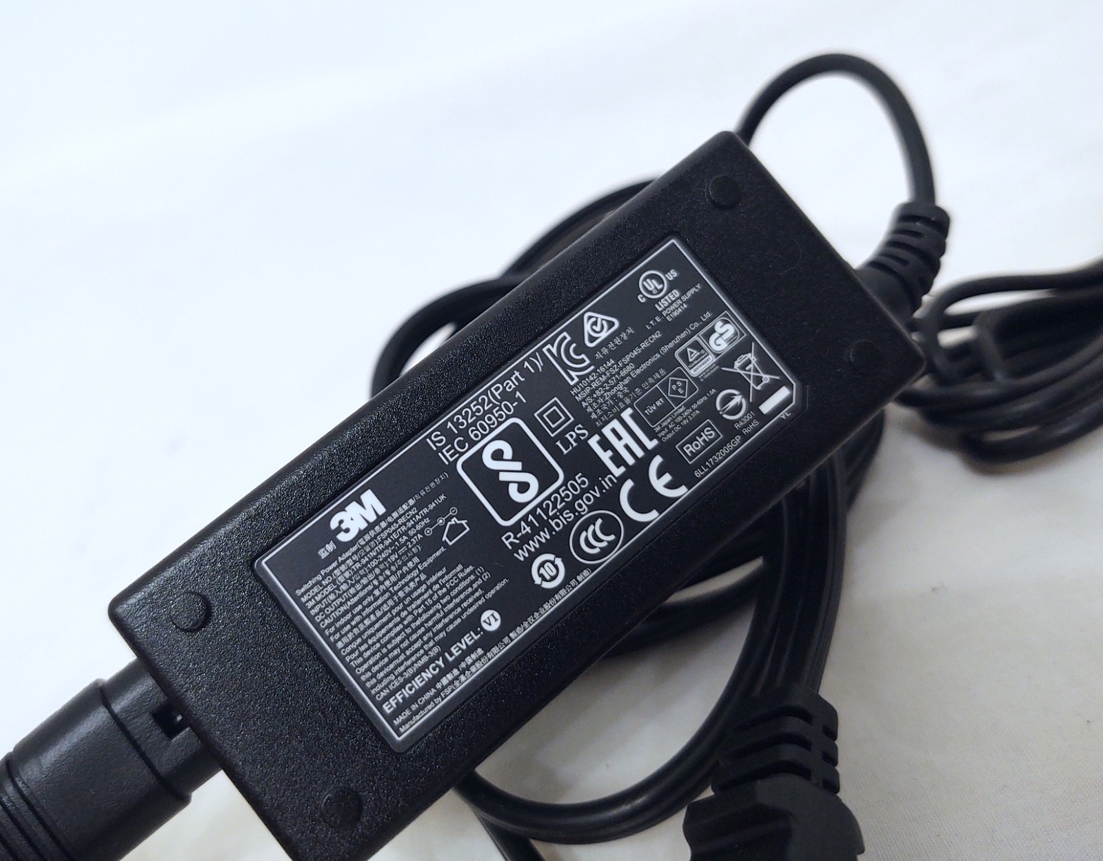 3M Versaflo TR-340 Lithium Ion Battery Charger w/ Power Supply