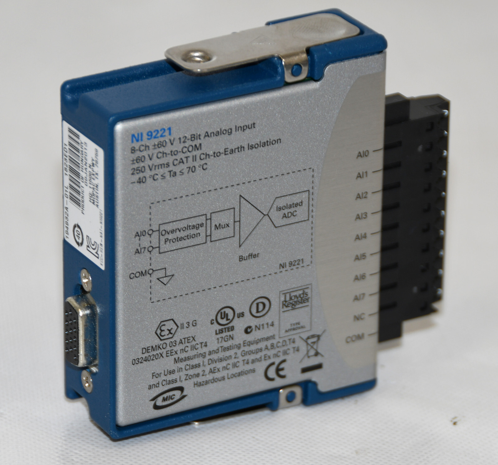 National Instruments NI 9221 C Series Voltage Input Module.