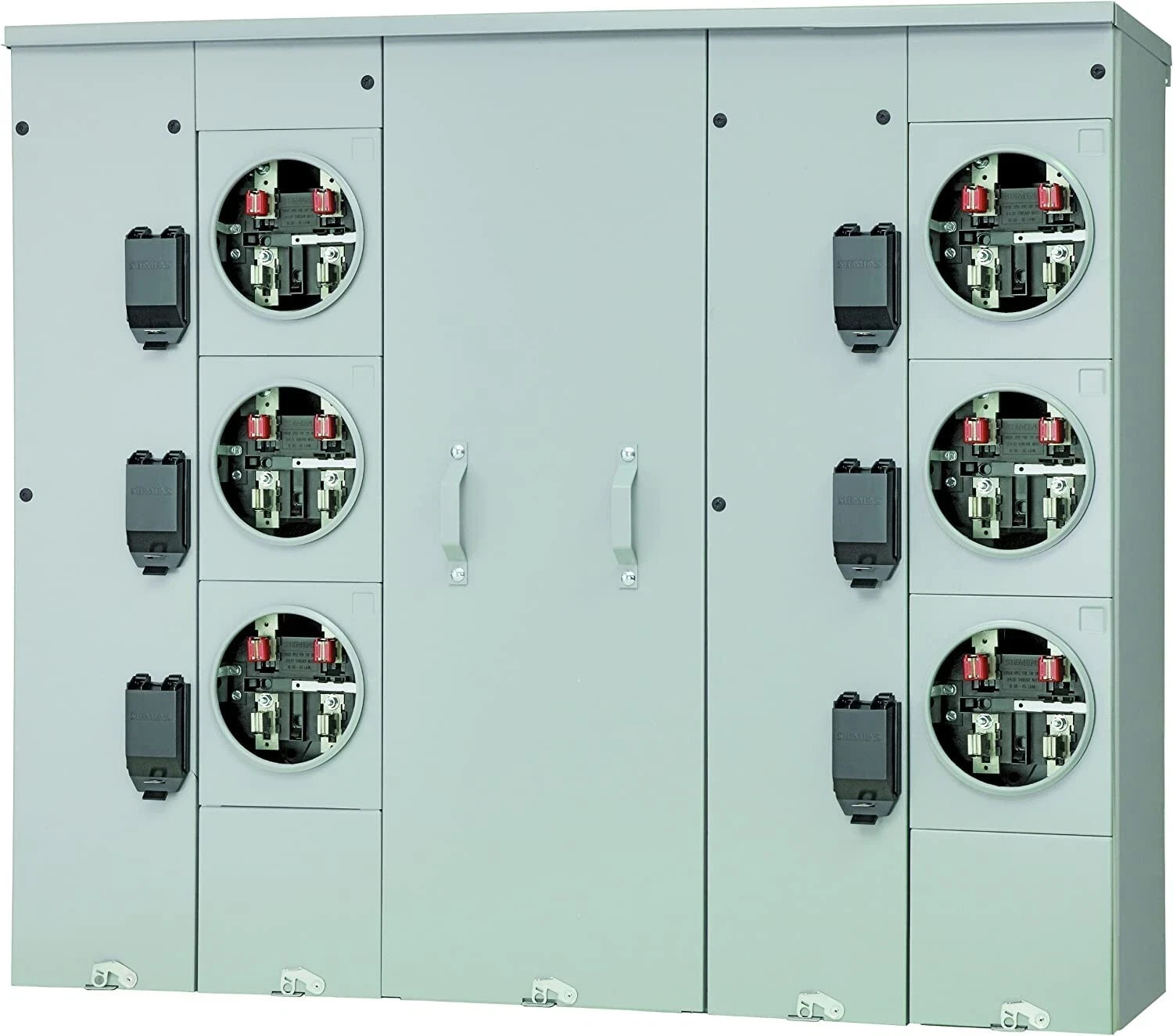 Siemens WP8612RJB 6-Gang 800A 225 Amp Sockets Ringless Horn Bypass UNI-PAK Meter