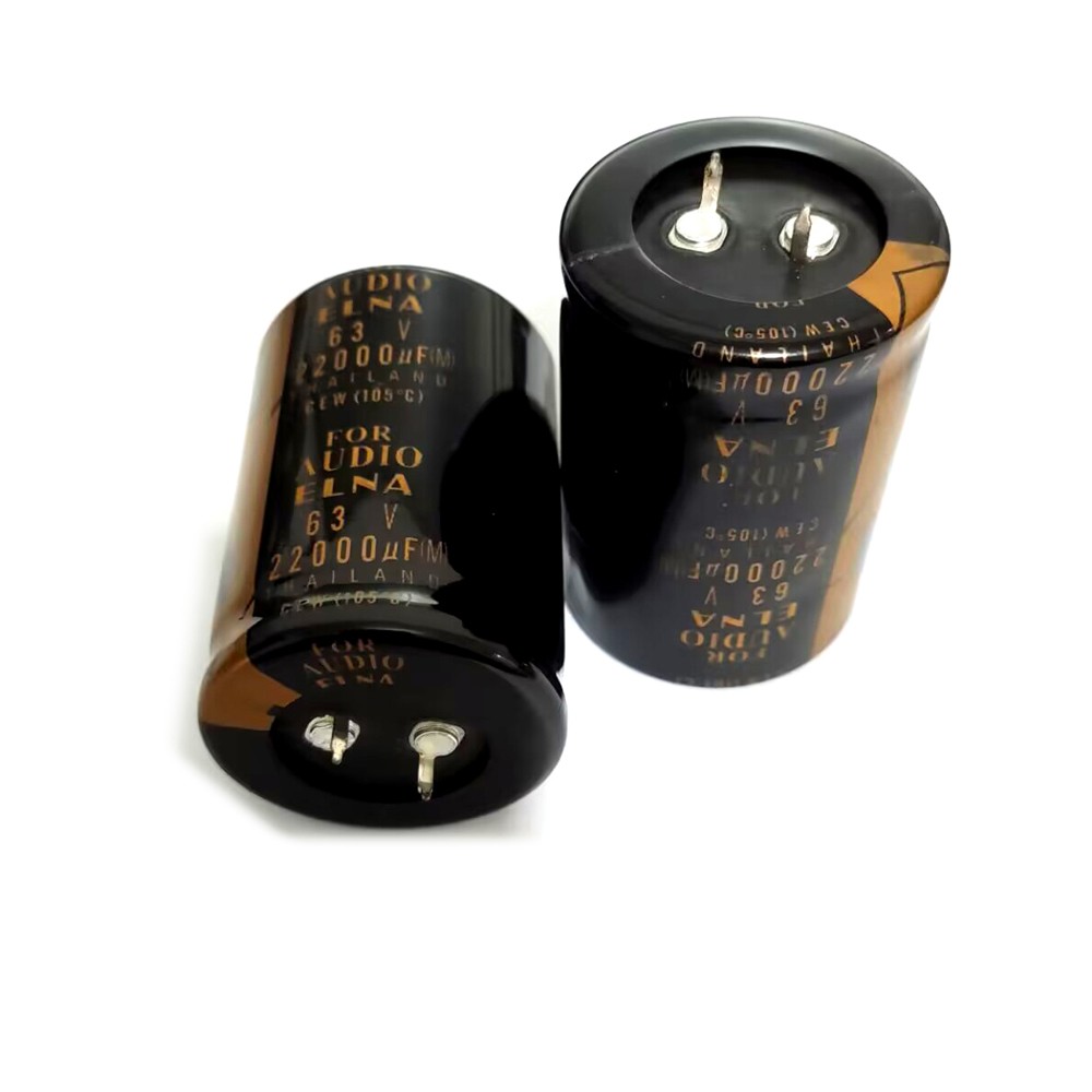 2pcs 63V22000UF Aluminum Filters Electrolytic Capacitor 35x50mm