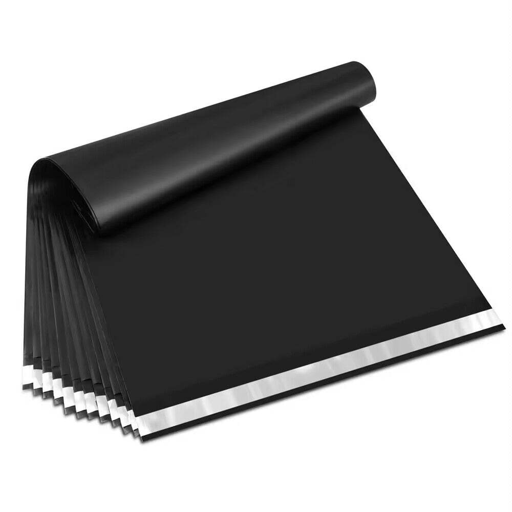 19×24″ Black Poly Mailers Envelopes Plastic Boutique Shipping Bags – 500 Pack