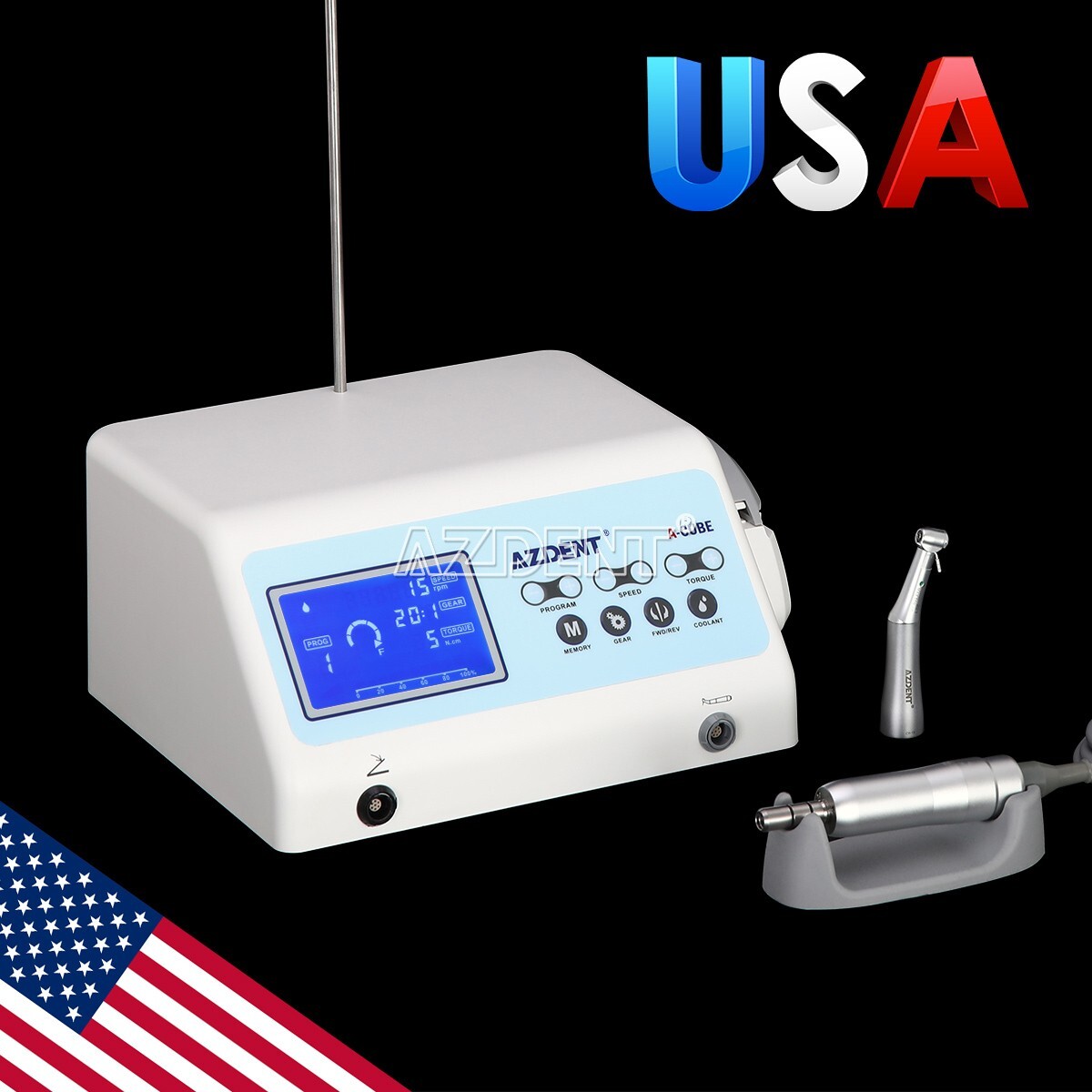Dental Implant Machine System Surgical Brushless Drill Motor 20:1 Handpiece