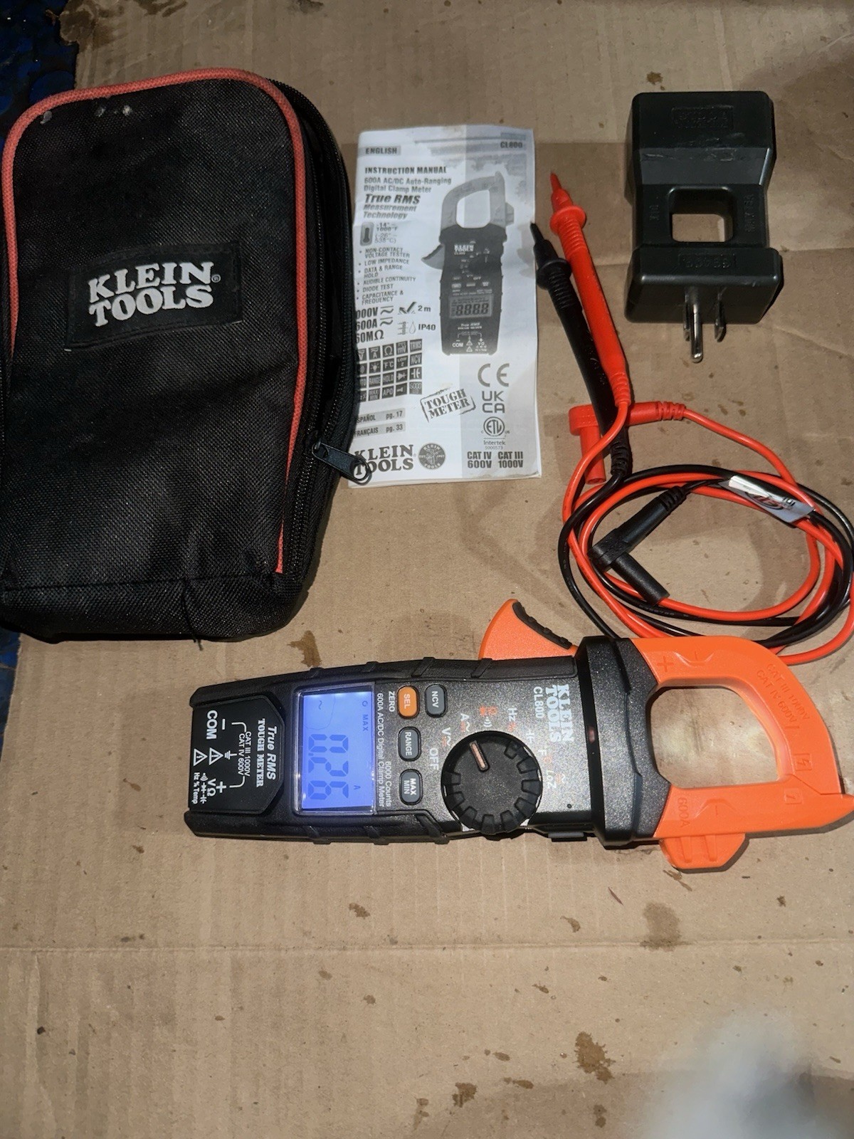 Klein Tools CL800 AC/DC True RMS Auto-Ranging Digital Clamp Meter