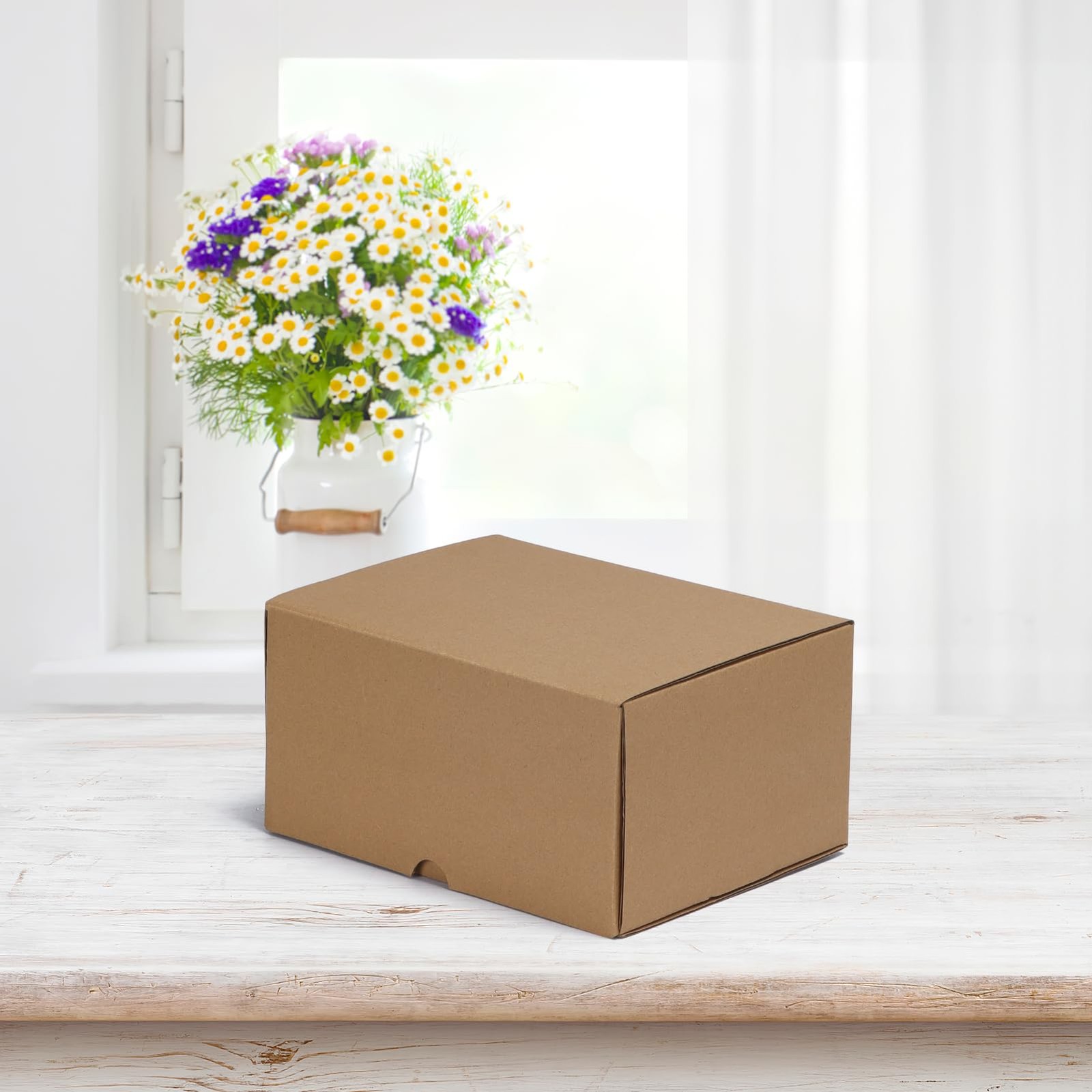 8x6x4 inches Shipping Boxes Set of 25, Brown Corrugated Cardboard Box Literat…