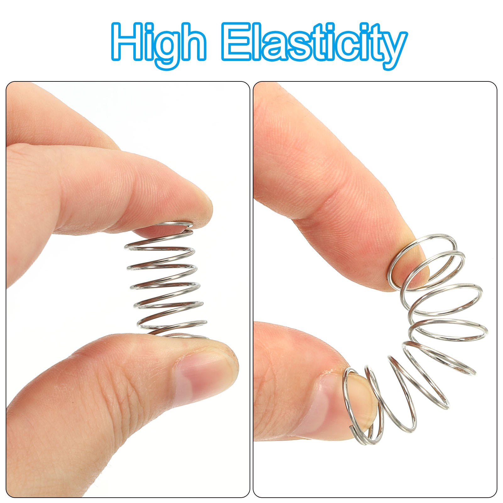 10 Pcs 304 Stainless Steel 0.3mm Wire Dia x 2mm OD x 5mm L Compression Spring