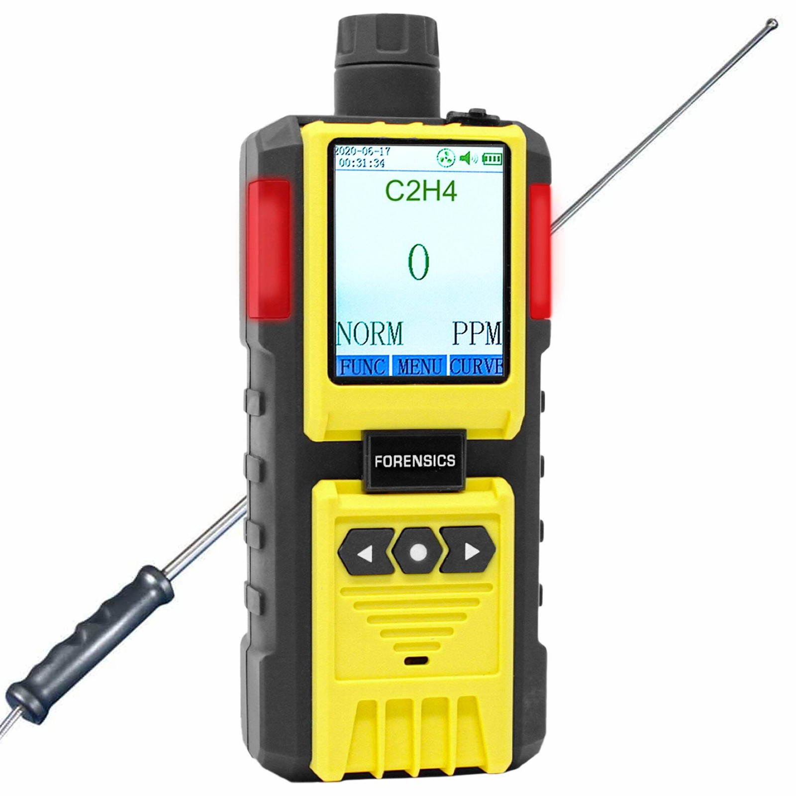 Ethylene Gas Analyzer | 0 – 100ppm | USA NIST Calibration