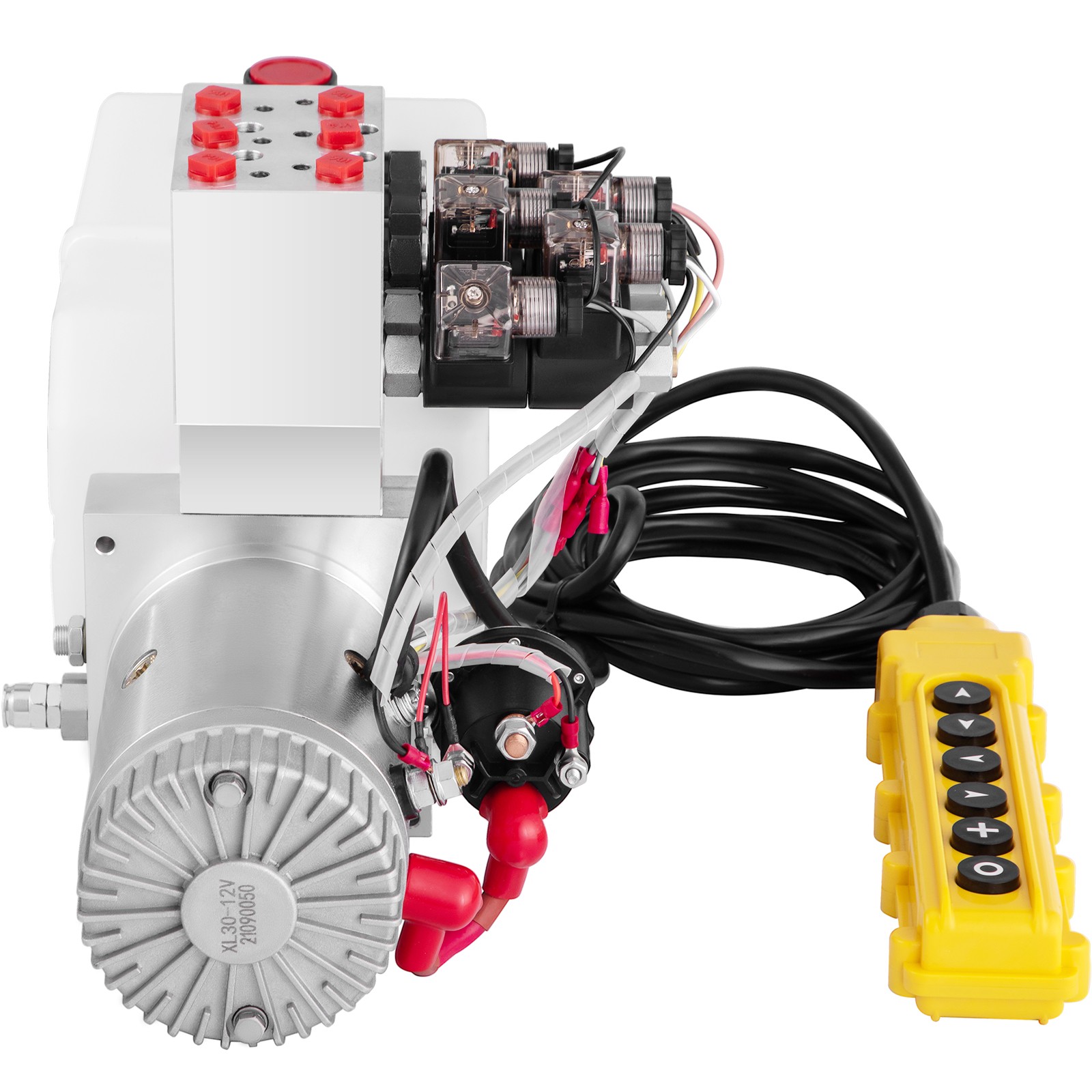 VEVOR 6 Way Hydraulic Pump 12V 6 Quart Double Acting Dump Trailer Control Kit