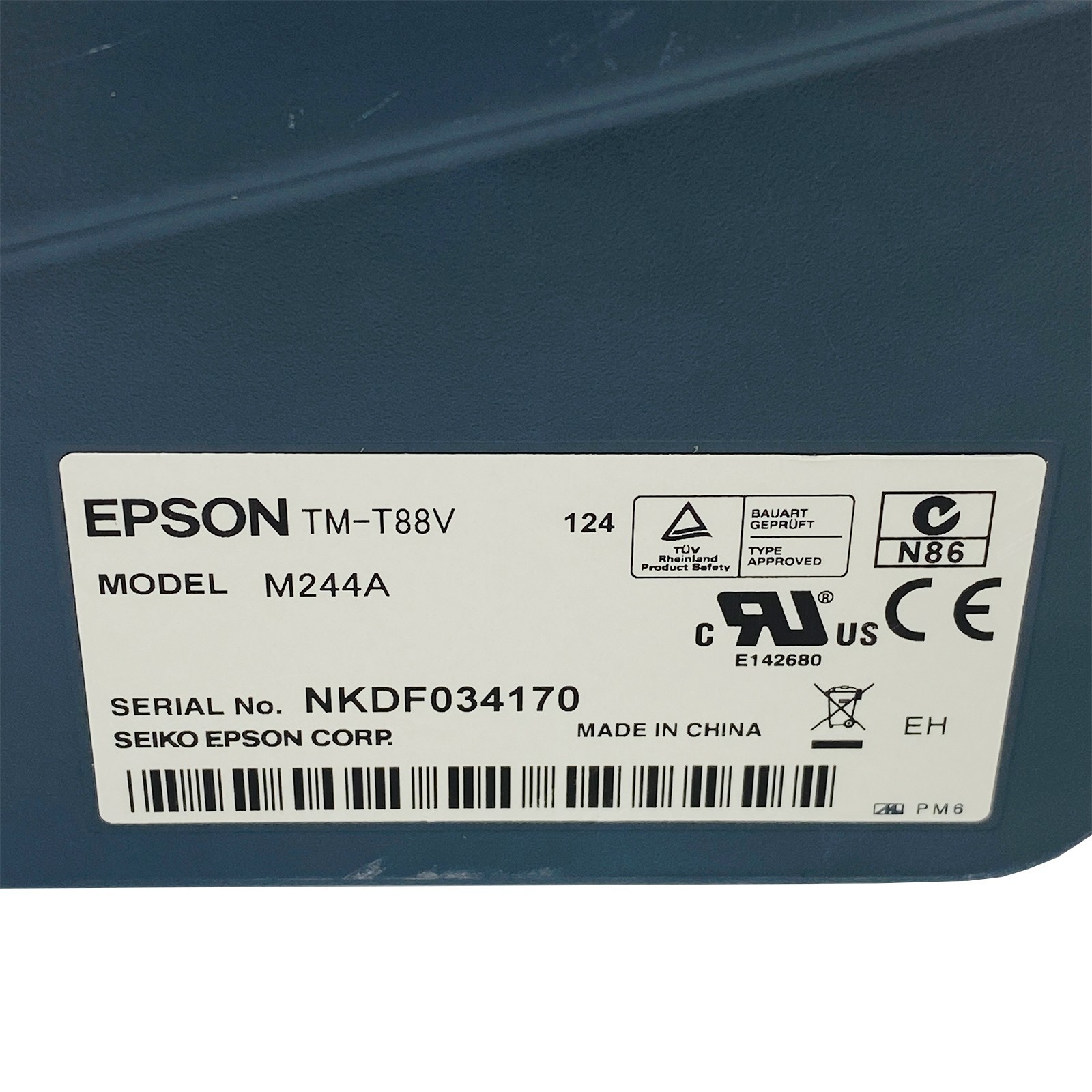 TESTED Epson Micros TM-T88V M244A Compact POS Thermal Receipt Printer IDN USB