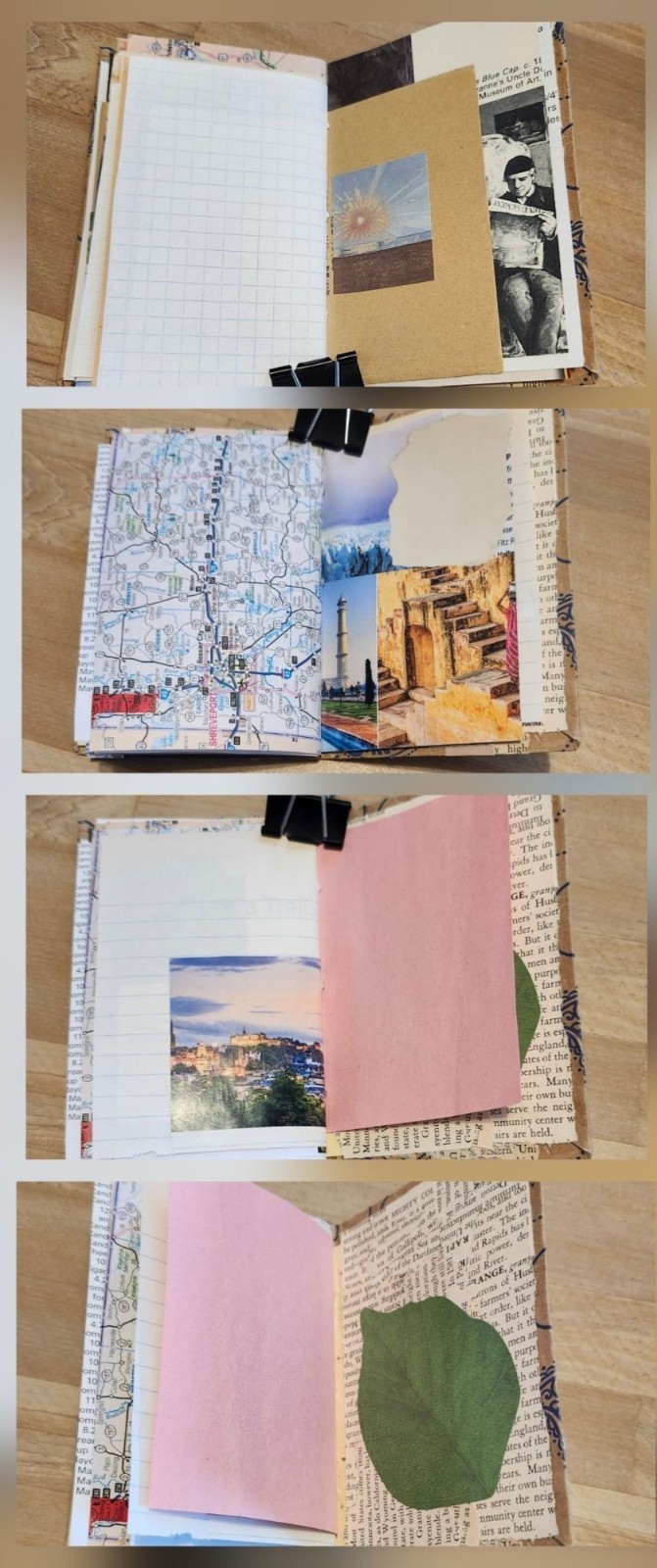 Handmade Junk Journal 56 pages Pocket Notes