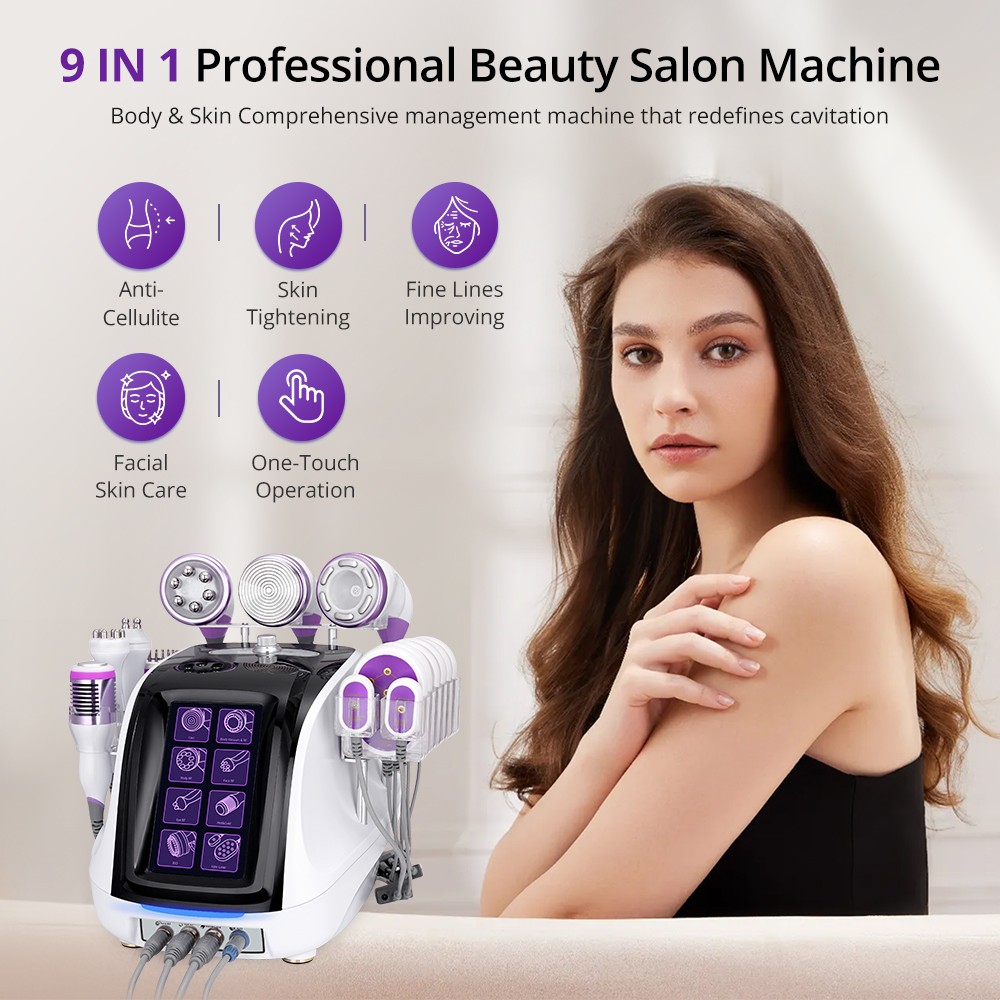 9-in-1 Multifunction Beauty Machine for Body Massage Facial Skin Care Salon Use