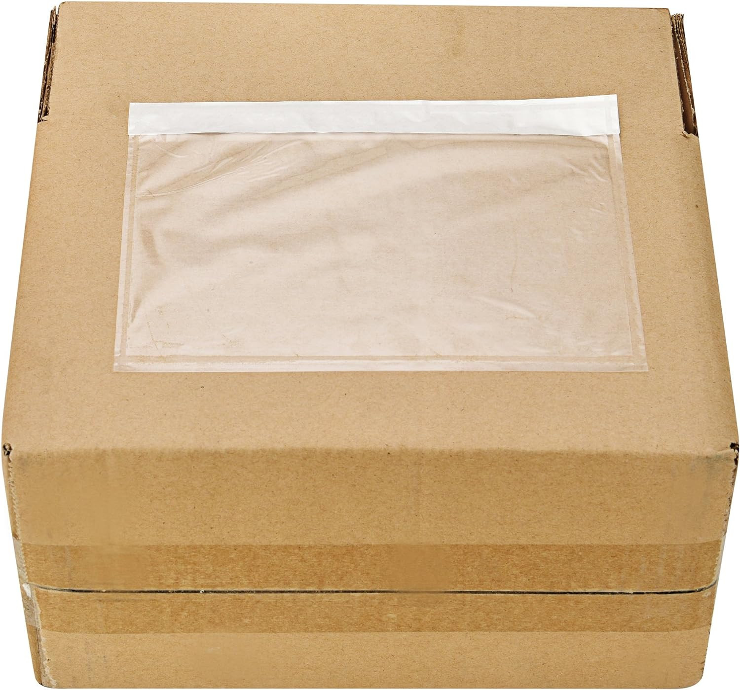 100 Waterproof Transparent Shipping Label Pouches 7.5 X 5.5 Inch Strong Adhesive