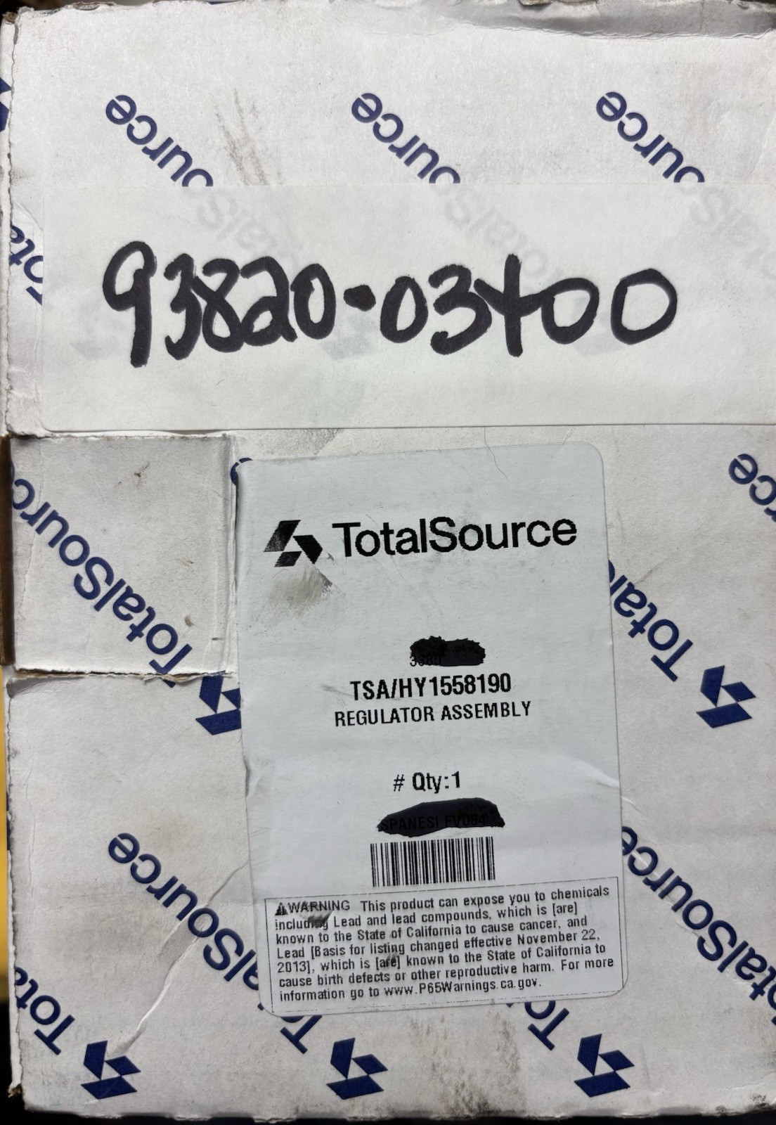 93820-03400 11FK-53040 IMPCO MITSUBISHI FORKLIFT REGULATOR VAPORIZER LPG,