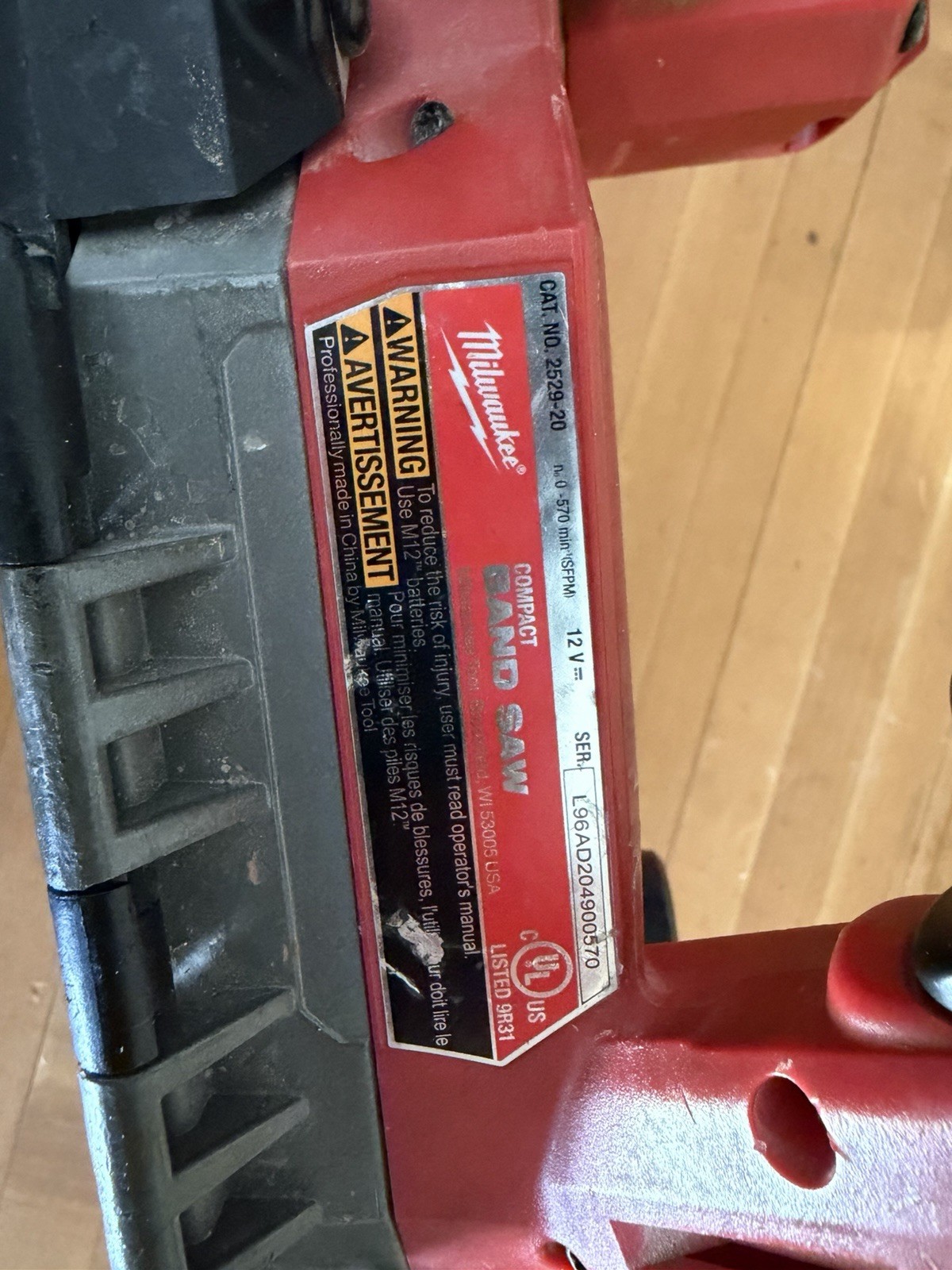 Milwaukee M12 FUEL 12V Cordless Compact Band Saw 2529-20