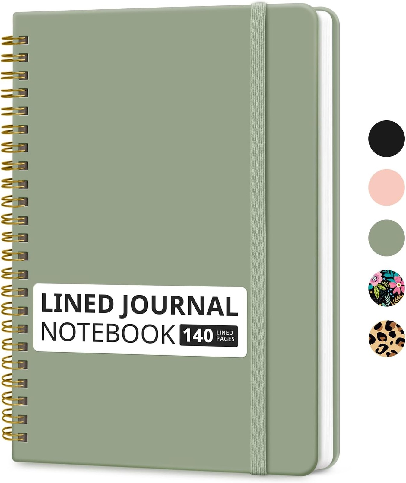 Taja Lined Spiral Journal Notebook for Women & Men, 140 Pages, College Ruled …