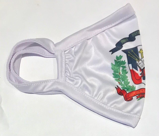 DOMINICAN REPUBLIC COAT OF ARMS – FLAG REUSABLE MASKS – CP BRAND – BREATHABLE