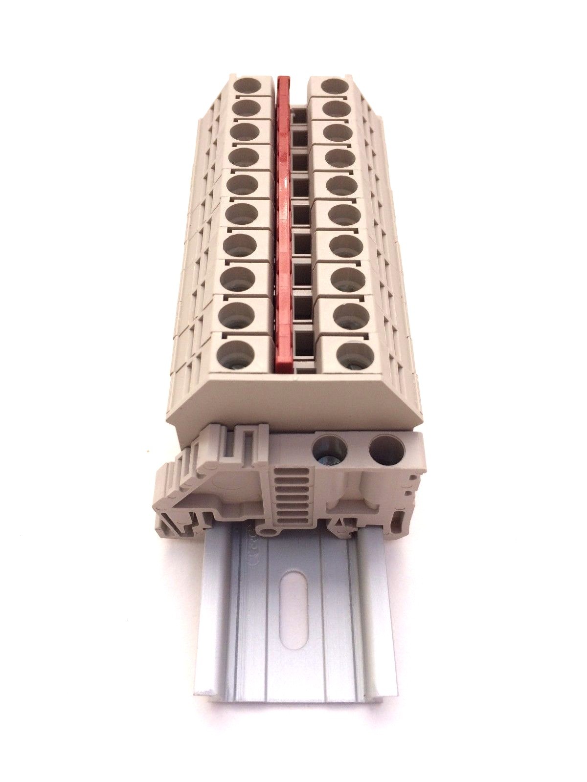 Solar Combiner Box Connector DIN Rail Terminal Blocks Dinkle 8AWG 50A 600V