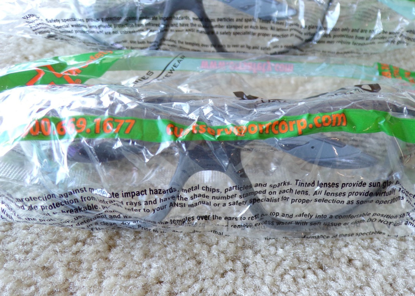2 pair – ORR Safety Protective Eyewear Glasses XP87 Series XP610 Clear Lens @d5