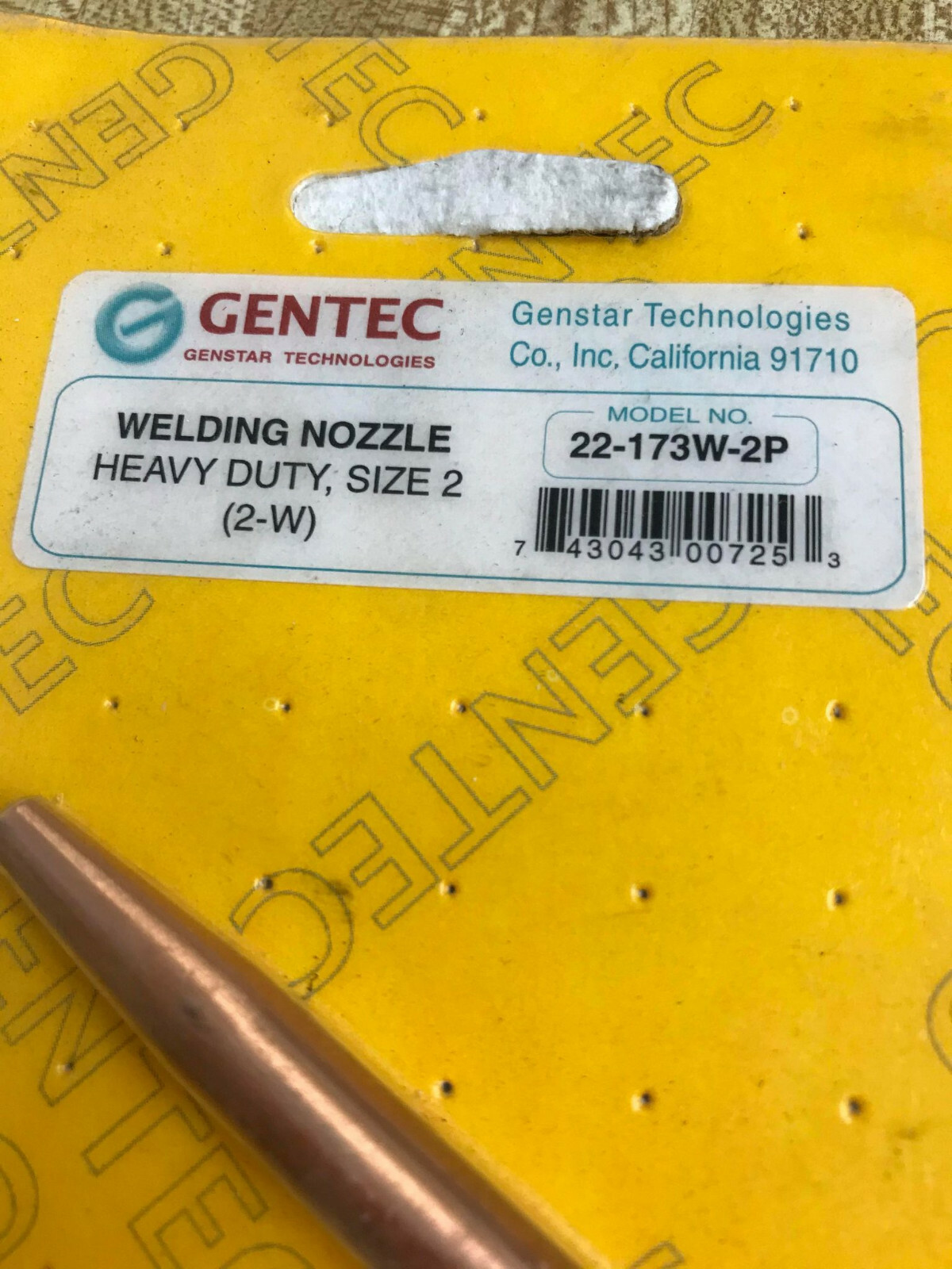 GENTEC 173W-2: Heavy Duty Oxy-Acetylene, Oxy-Hydrogen Welding & Brazing Nozzle .