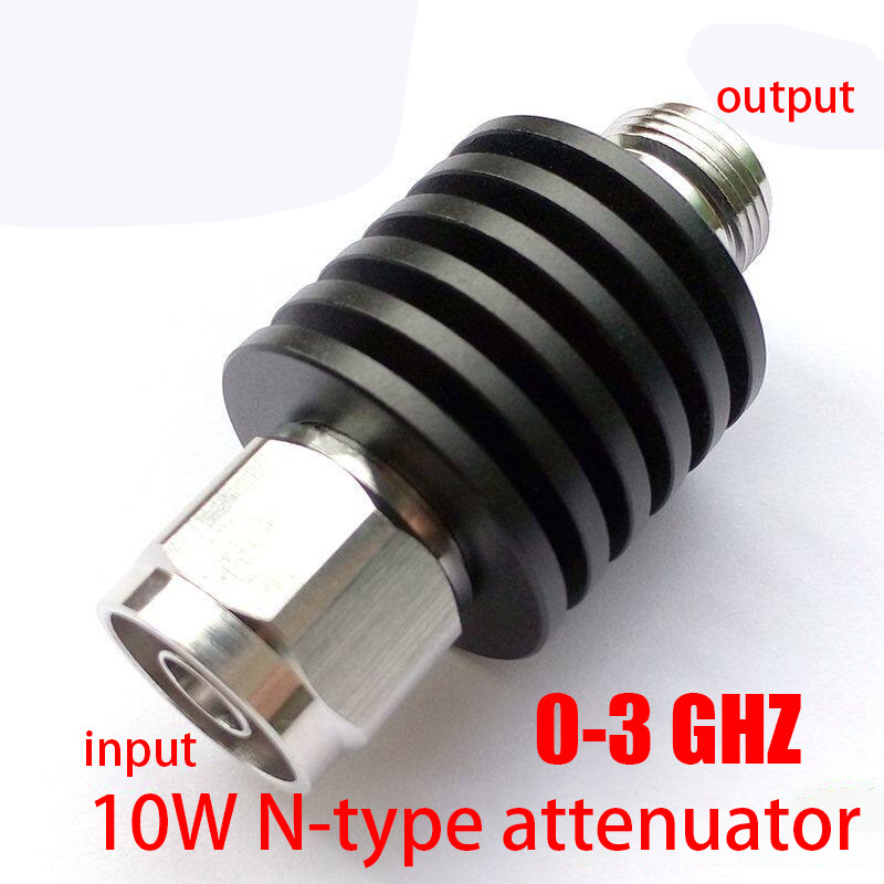 10W N-Type Fixed RF Coaxial DC-3GHz 50 Ohm Male to Female 1-30dB Signal Reducer