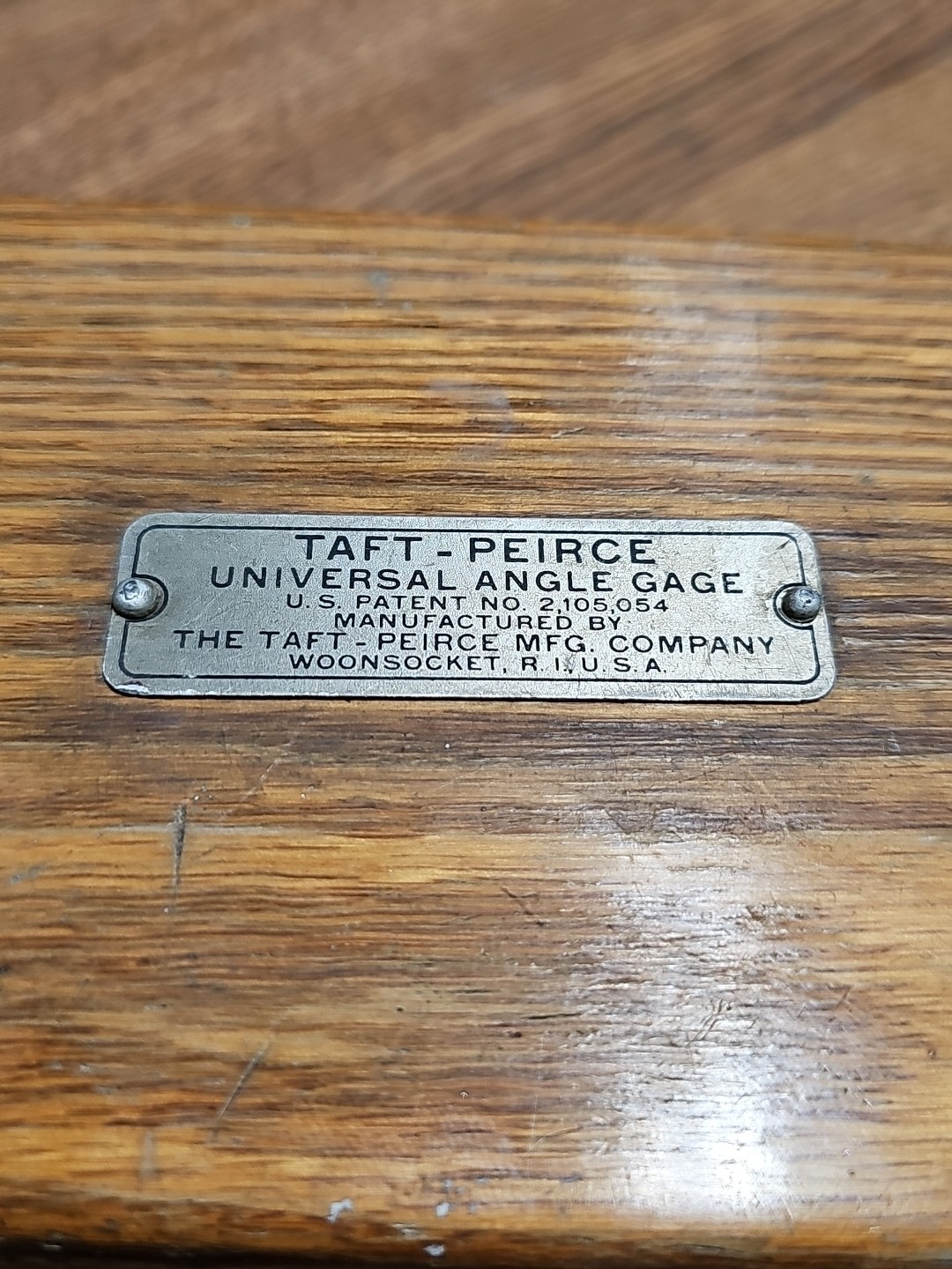 Taft Peirce Universal Angle Gage Set Vintage set complete 1938 Quick Shipping