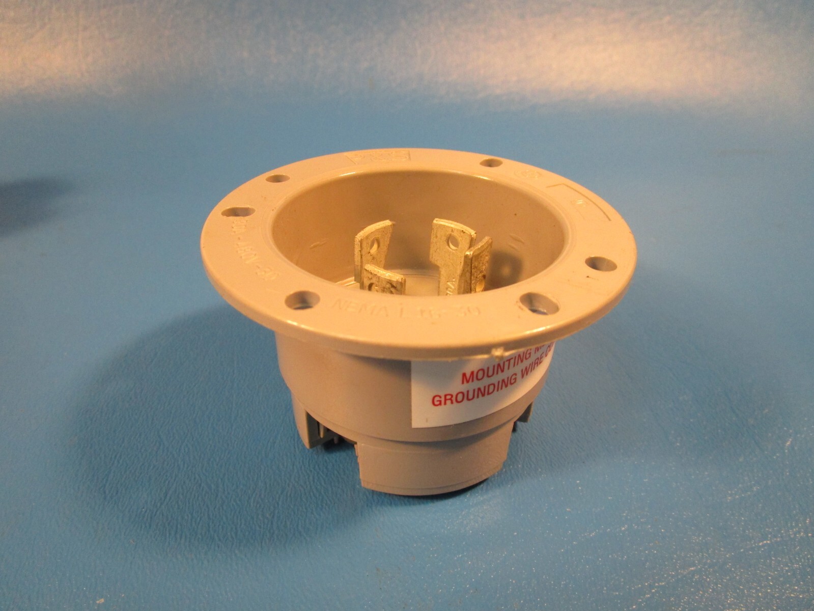 LOT OF 2 P &S NEMA L16-30, PLUG, 30A-480V-30, FLANGED INLET MALE PLUG