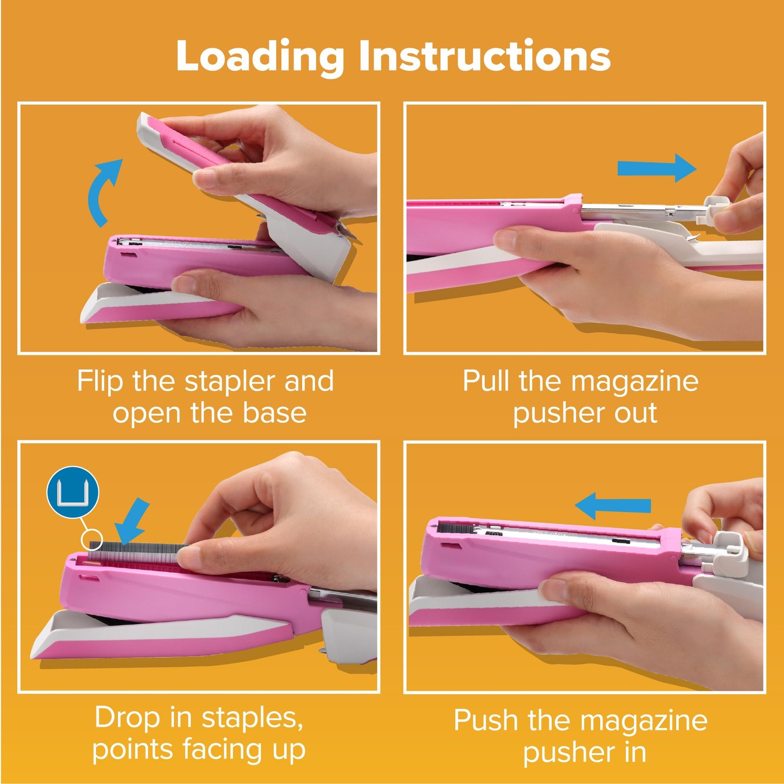 Bostitch Office Inpower Spring-Powered Desktop Stapler 20 Sheet Capacity One