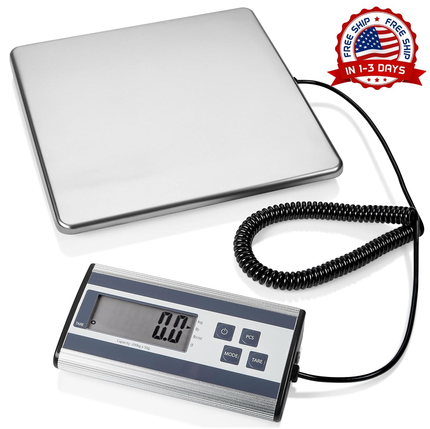 Bascula Balanza Digital Industrial 440lbs x 6 oz. Comercial En kg/g/lb/lb:oz NEW