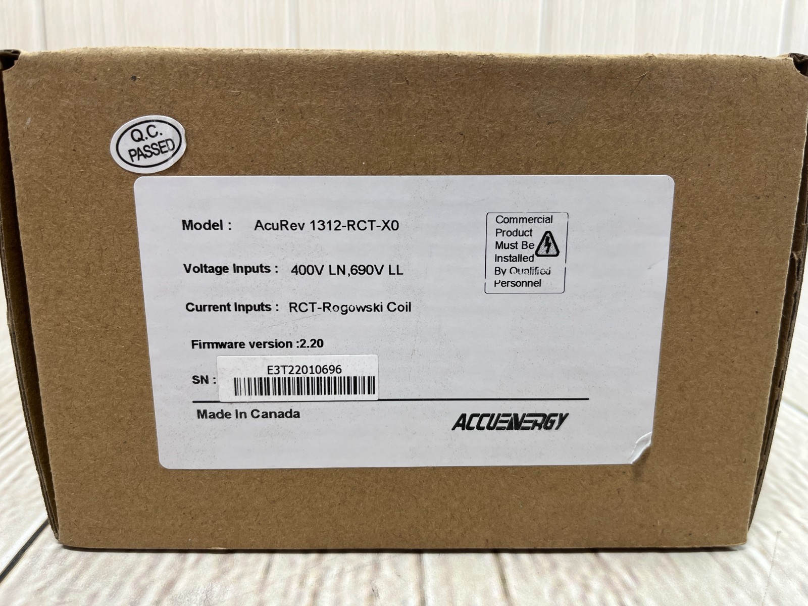 Accuenergy Acurev 1312-RCT-X0 Energy Meter 400V
