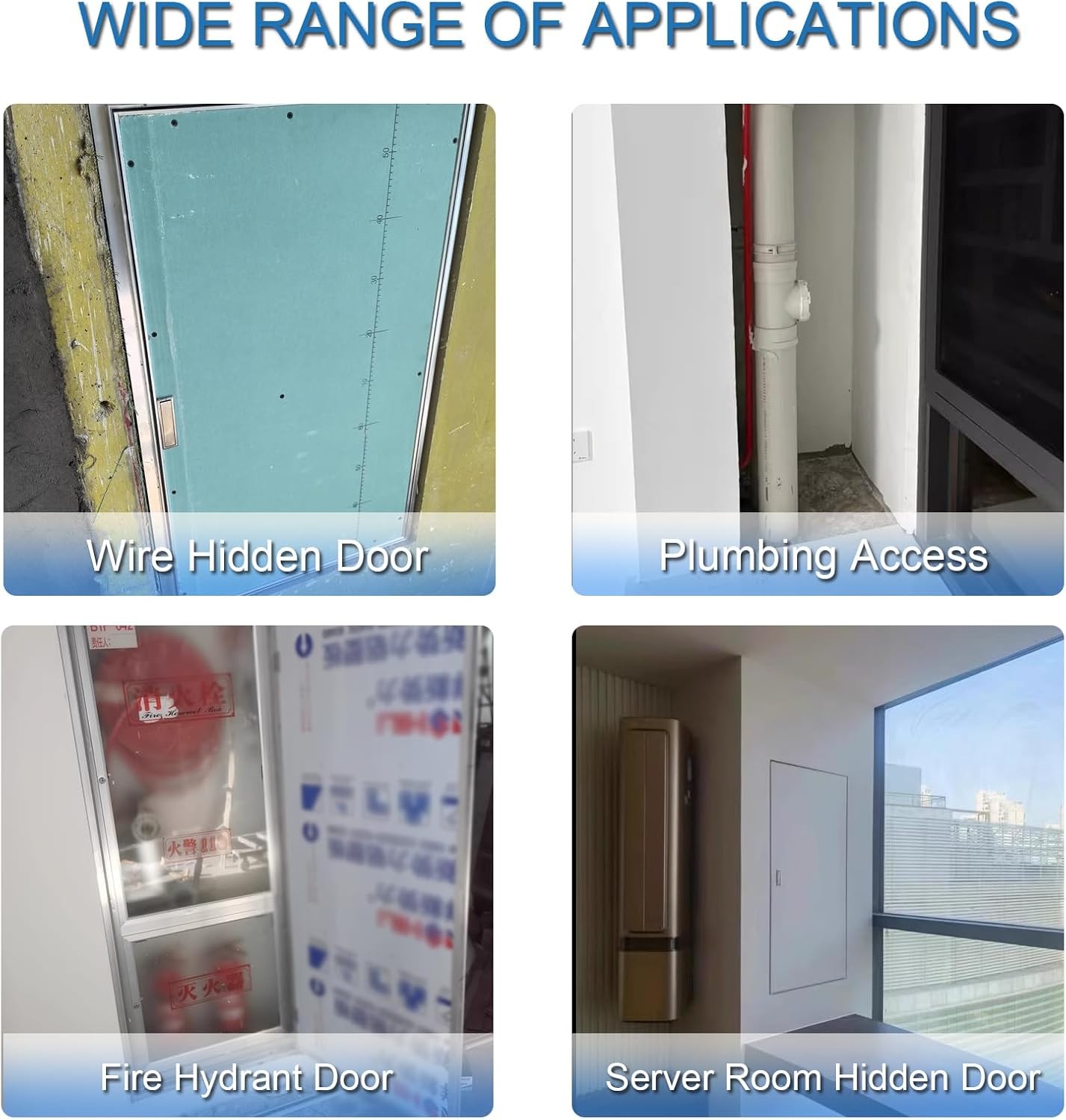 Paintable Drywall Access Panel – Large Flush Mount Inspection Door 60x90cm