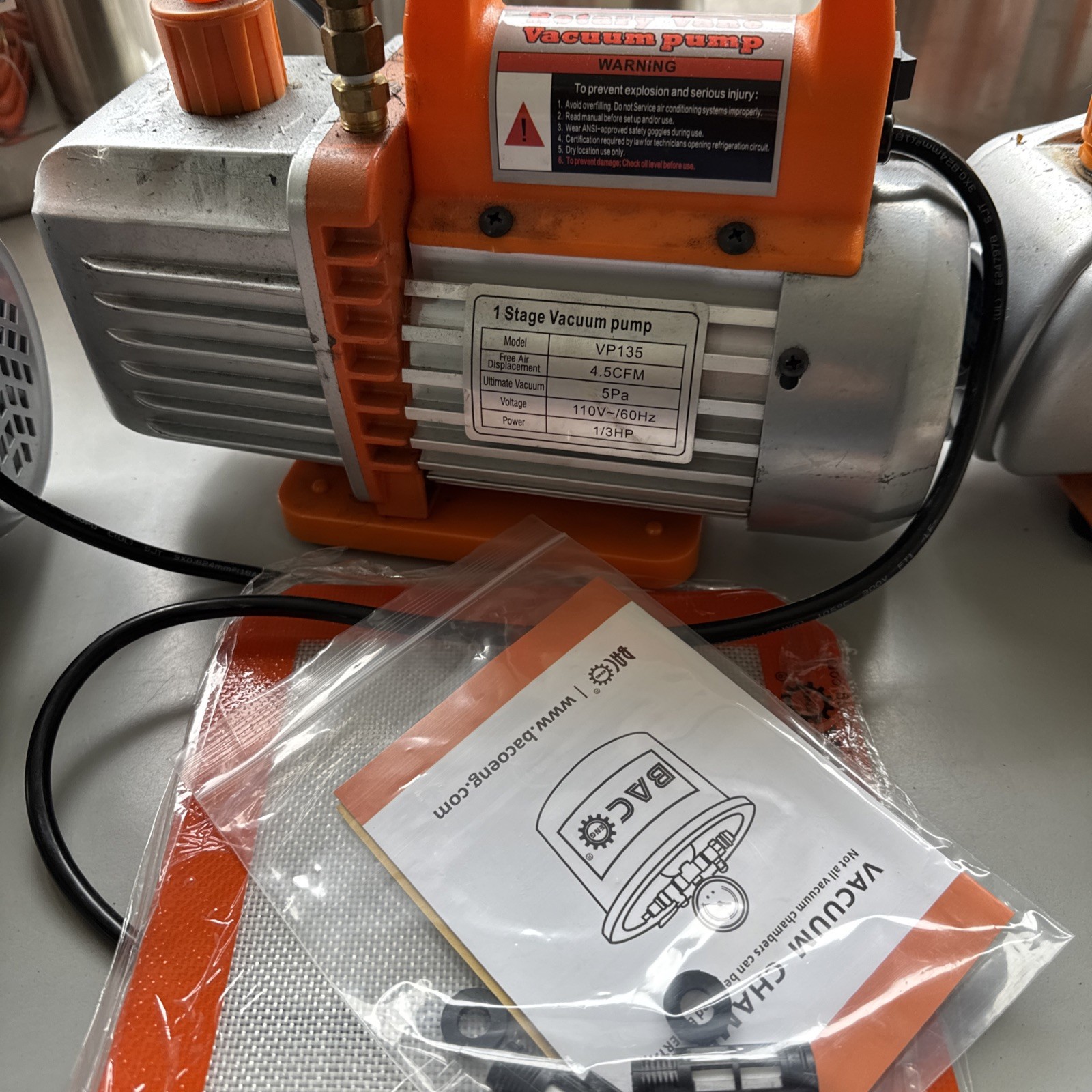QTY 3 BACoeng Vacuum Pump Pots Hose READ! BAC OPEN TO DIVIDING LOT IF WANTED
