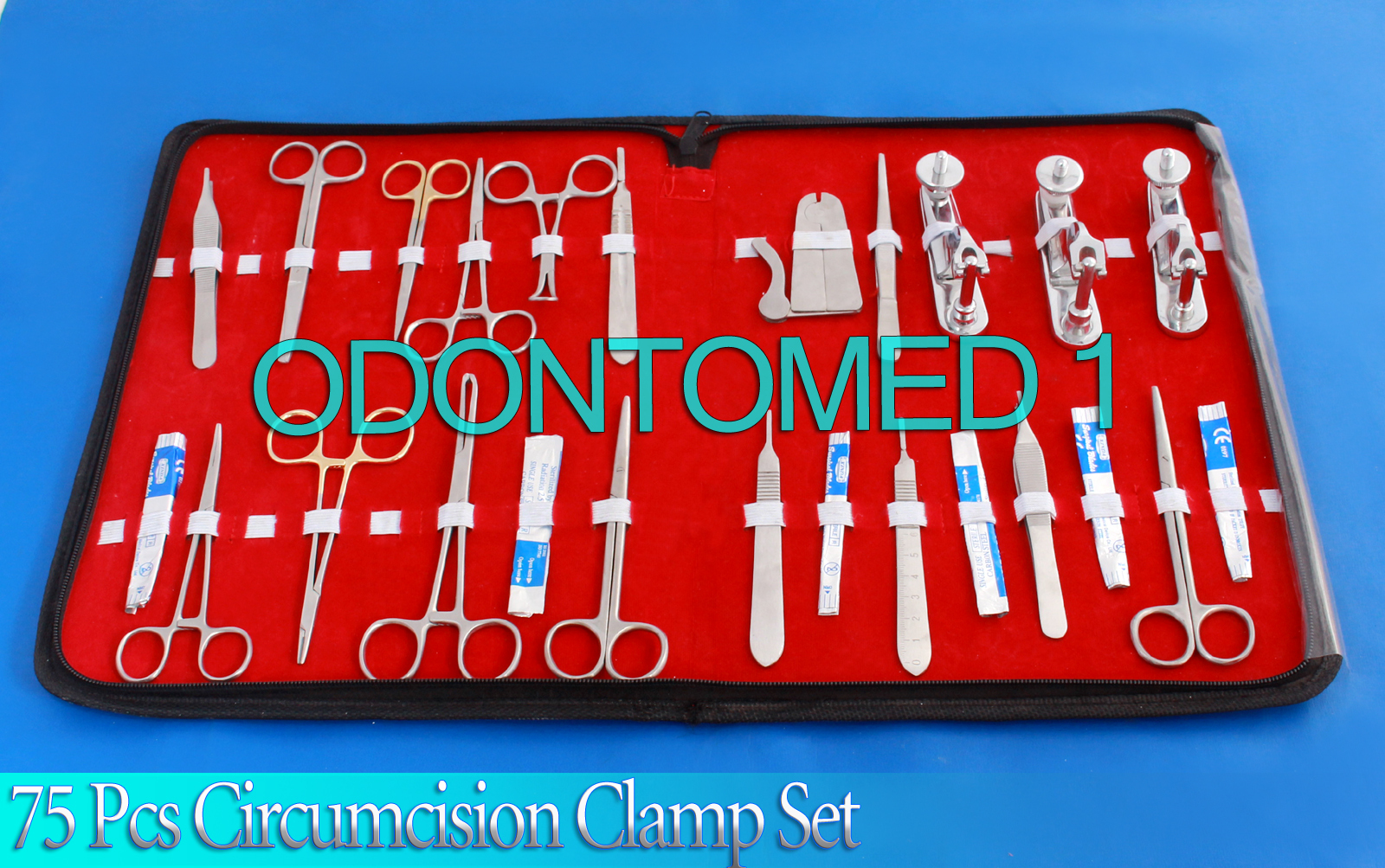 Set of 75 Pcs Circumcision Clamp Set Instruments Surgical Urology Surgery kit
