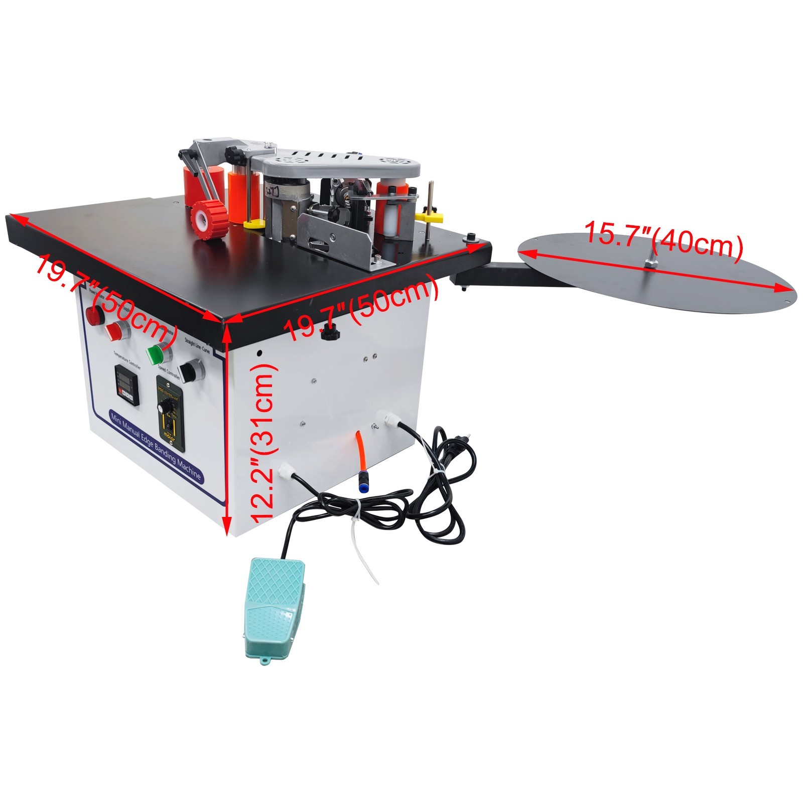 Desktop Edge Bander 0-6m/min Sealing Speed Straight /Curve Line Edge Bender