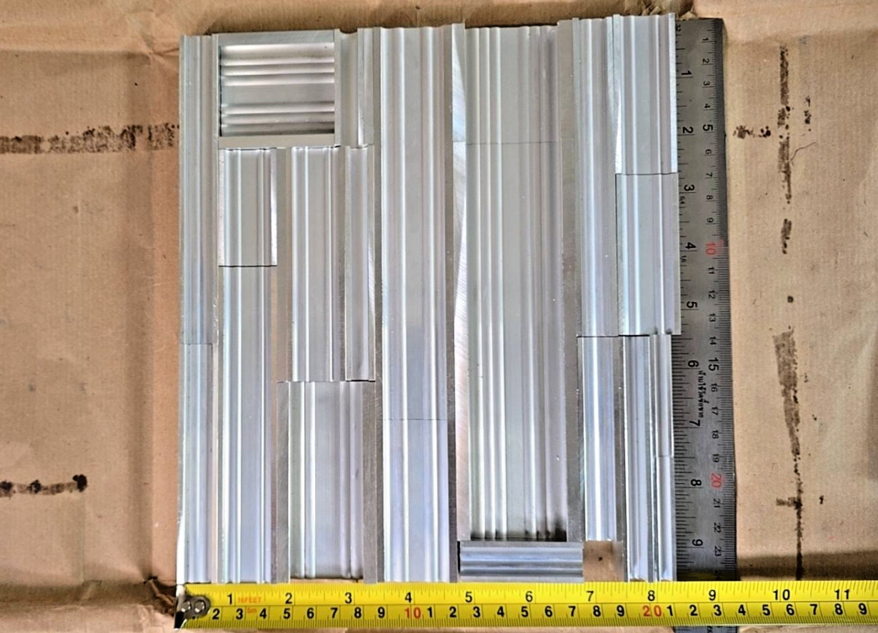 Letterpress Furniture Aluminum Spacing Material,Set#6=23 pieces 2 lb 12oz/1.2kg