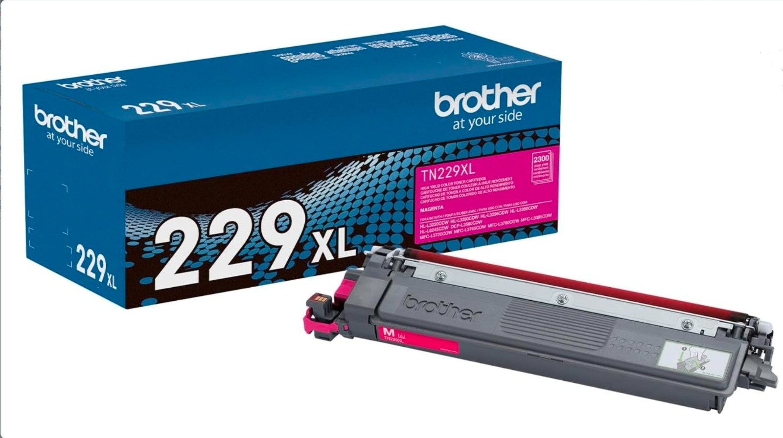 Genuine Brother TN229XL High Yield Toner Set Black Cyan Magenta Yellow OEM New