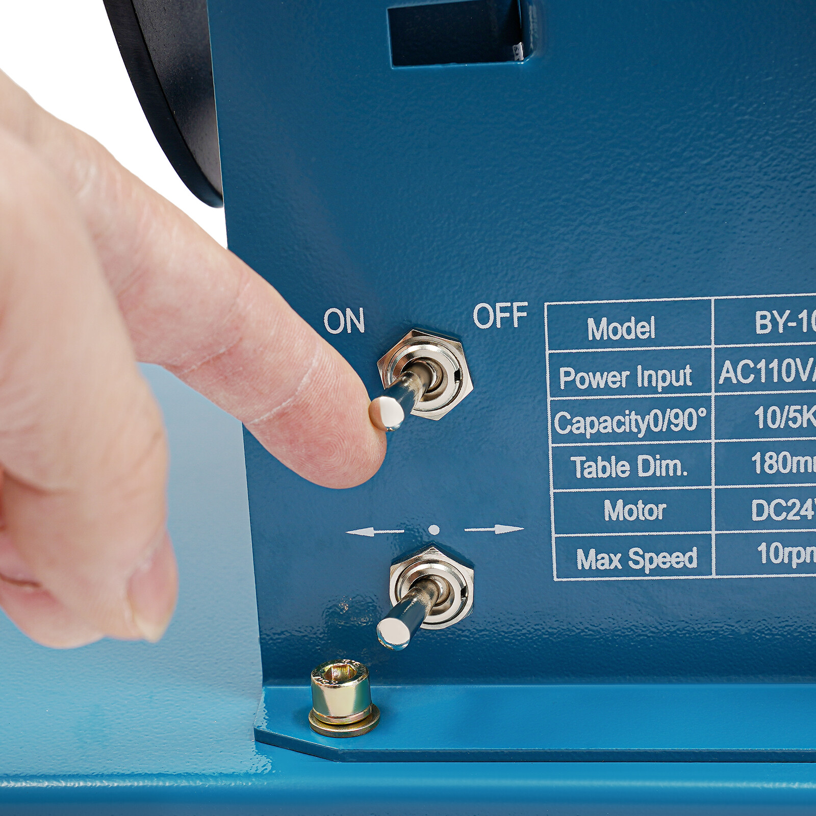 Small Workpieces Rotary Welding Positioner Turntable Table Blue 10W DC24V AC110V